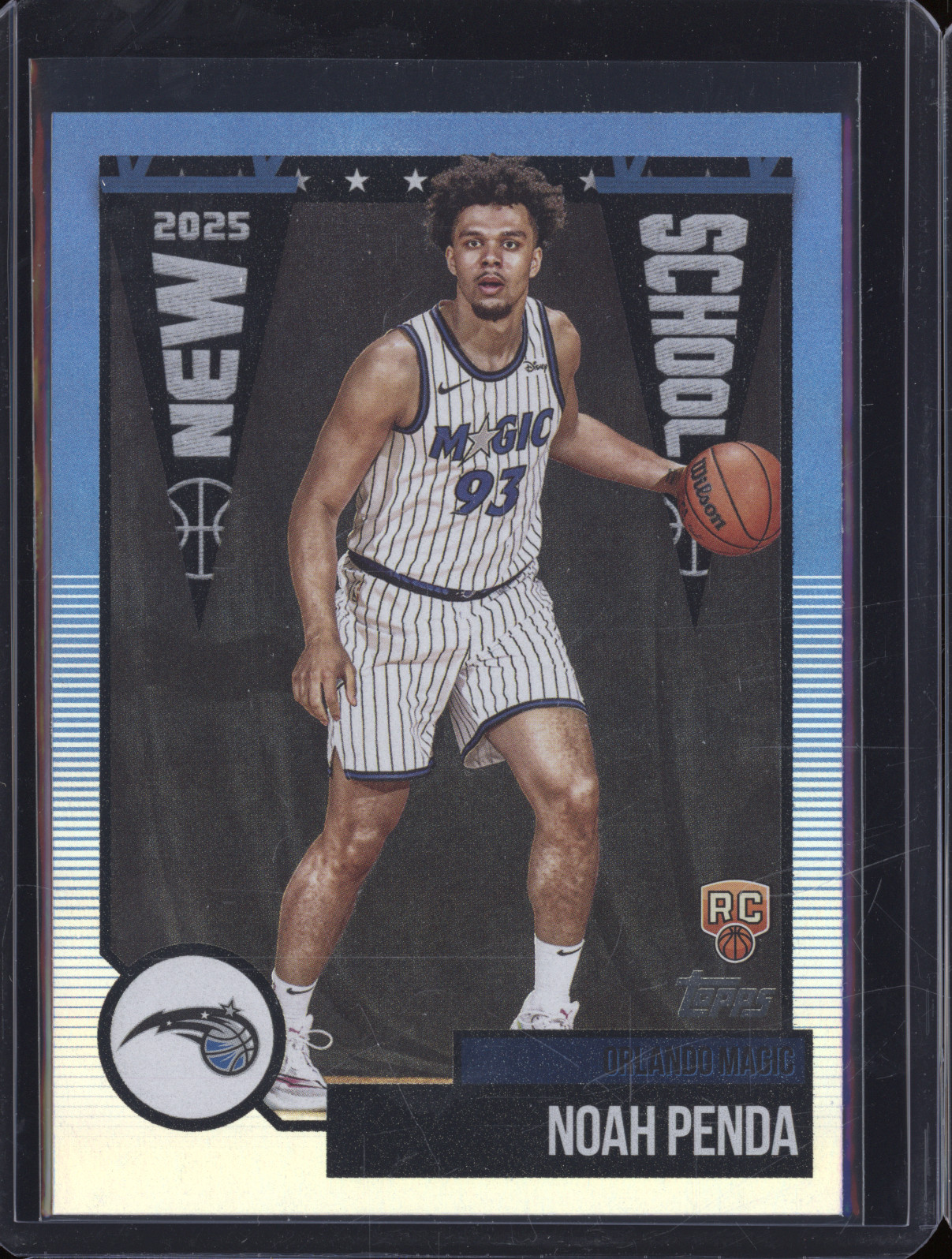 2025 Topps Noah Penda Orlando Magic New School Foil — front