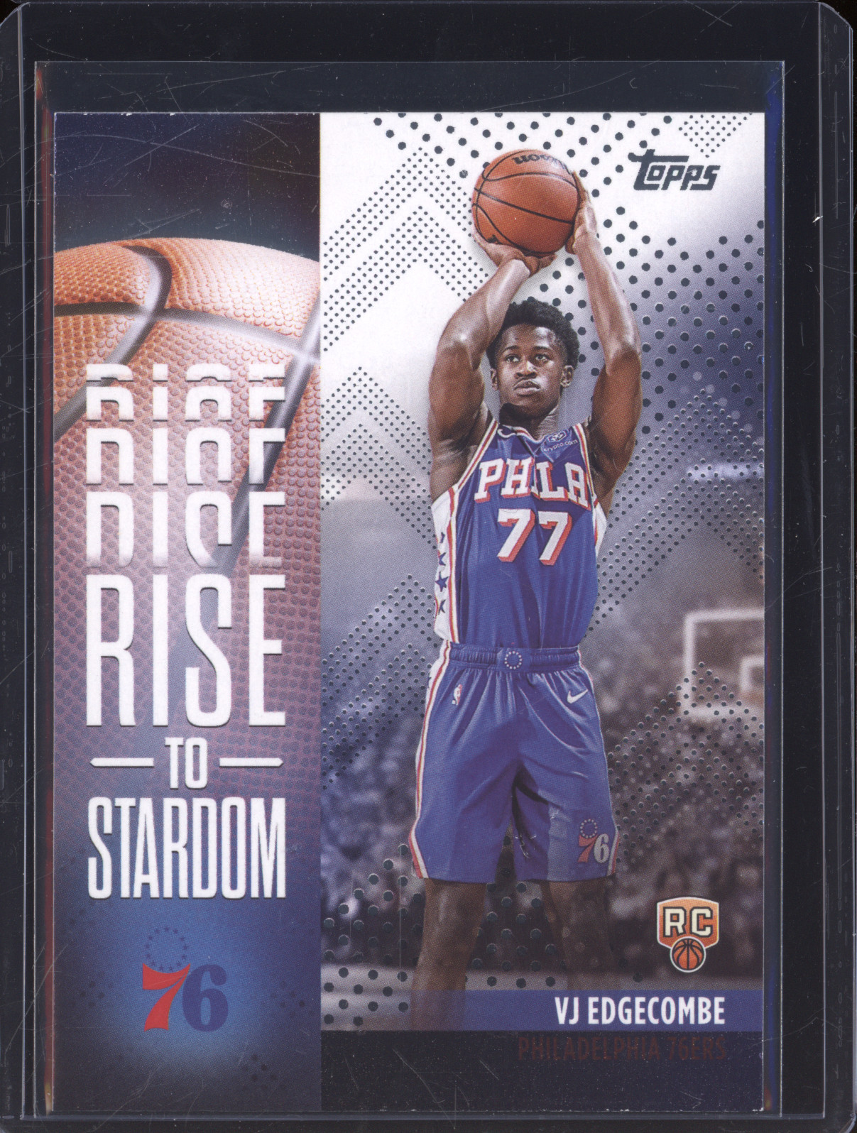 2025-26 Topps #RTS-3 VJ Edgecombe Rookie Rise to Stardom 76ers — front