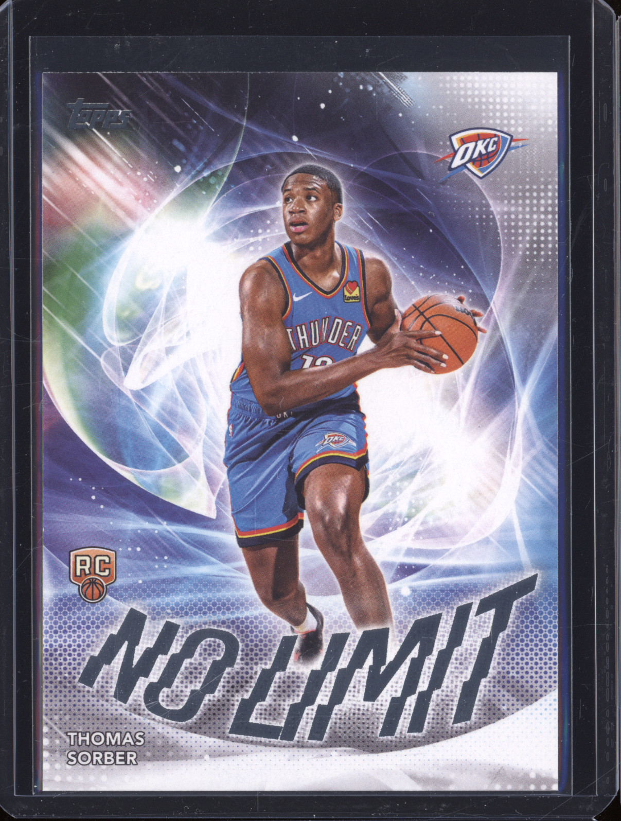 2025-26 Topps #NL-15 Thomas Sorber Rookie No Limit Thunder — front