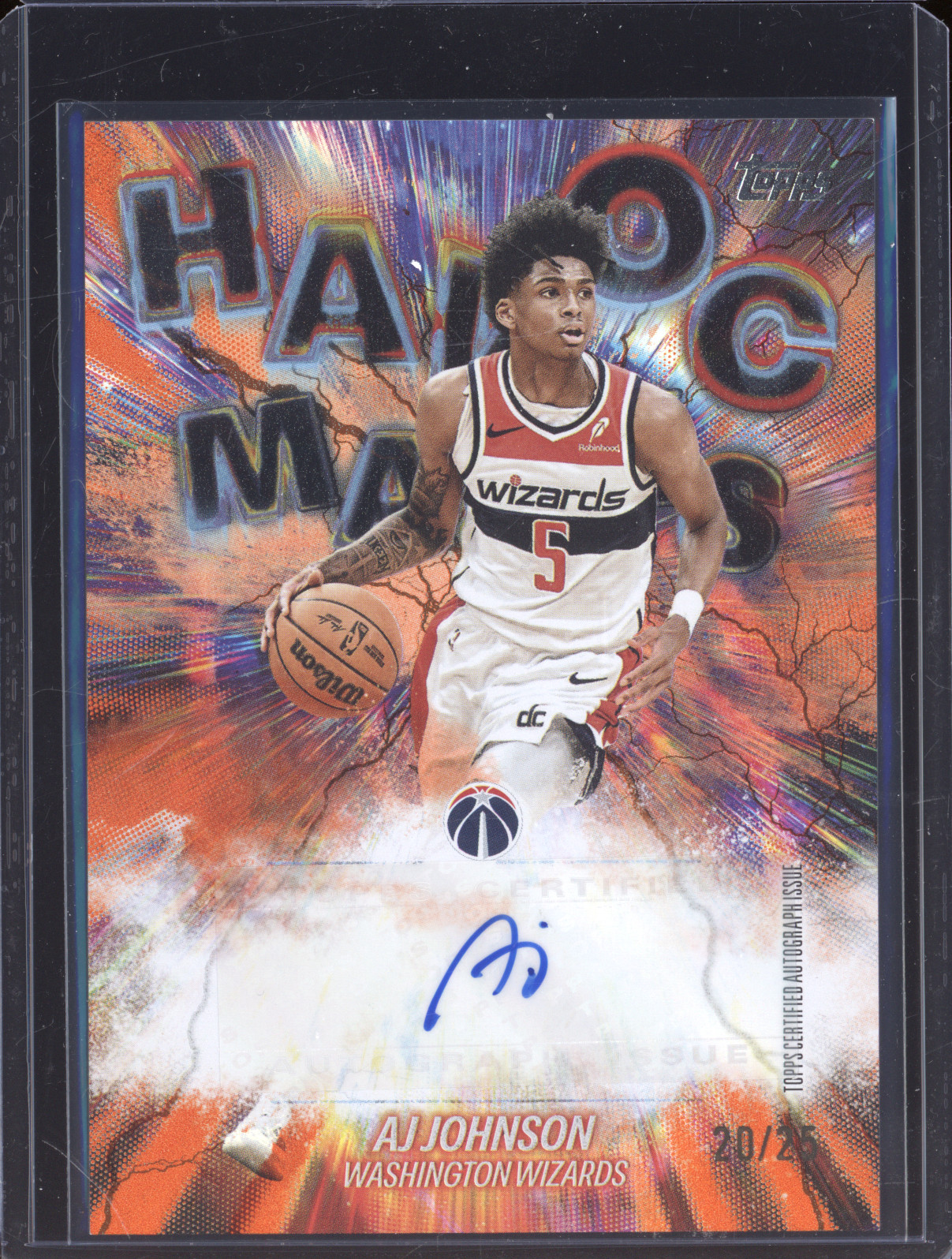 2025-26 Topps Havoc Marks #HM-AJ AJ Johnson — front
