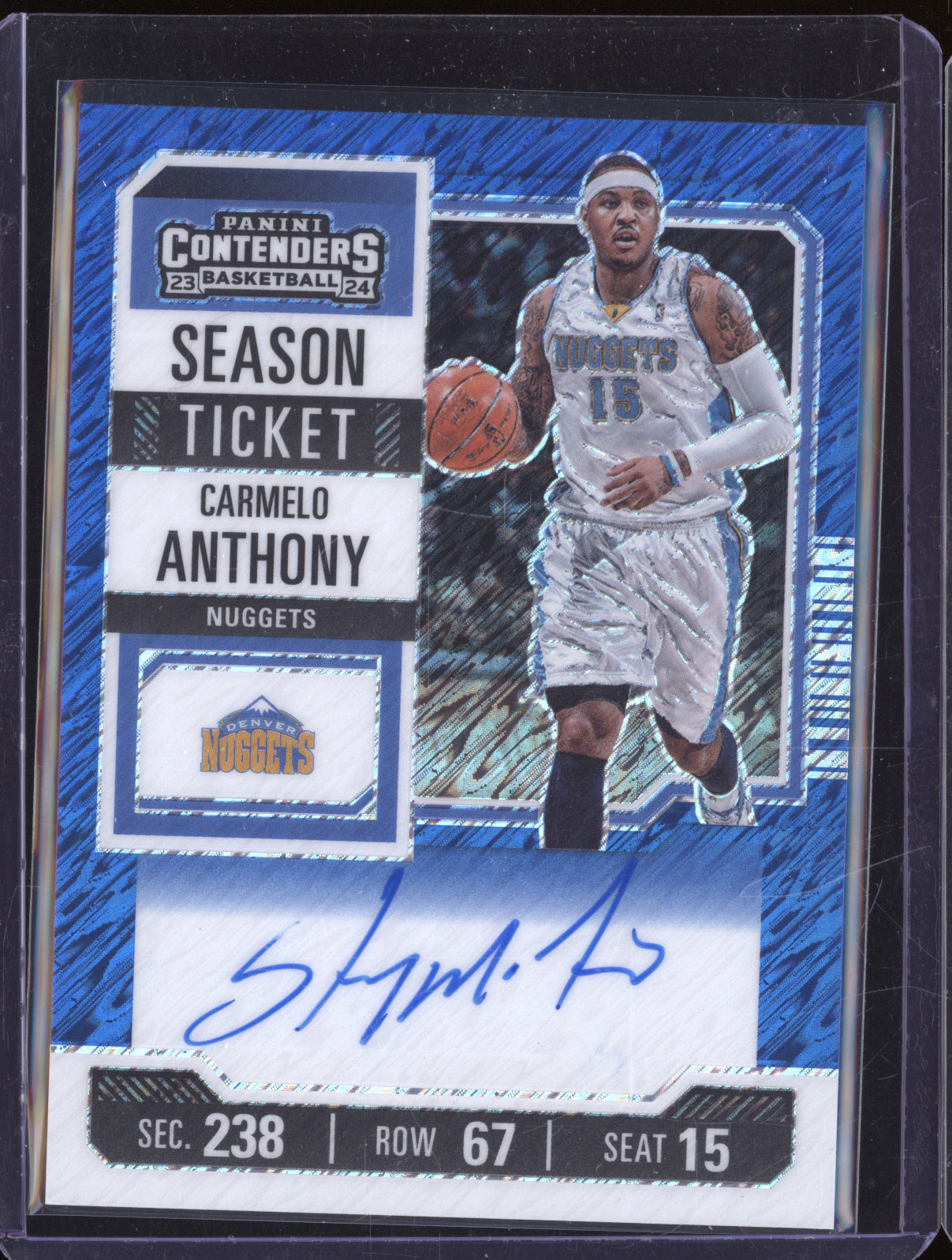 2023-24 Panini Contenders Season Ticket Carmelo Anthony — front