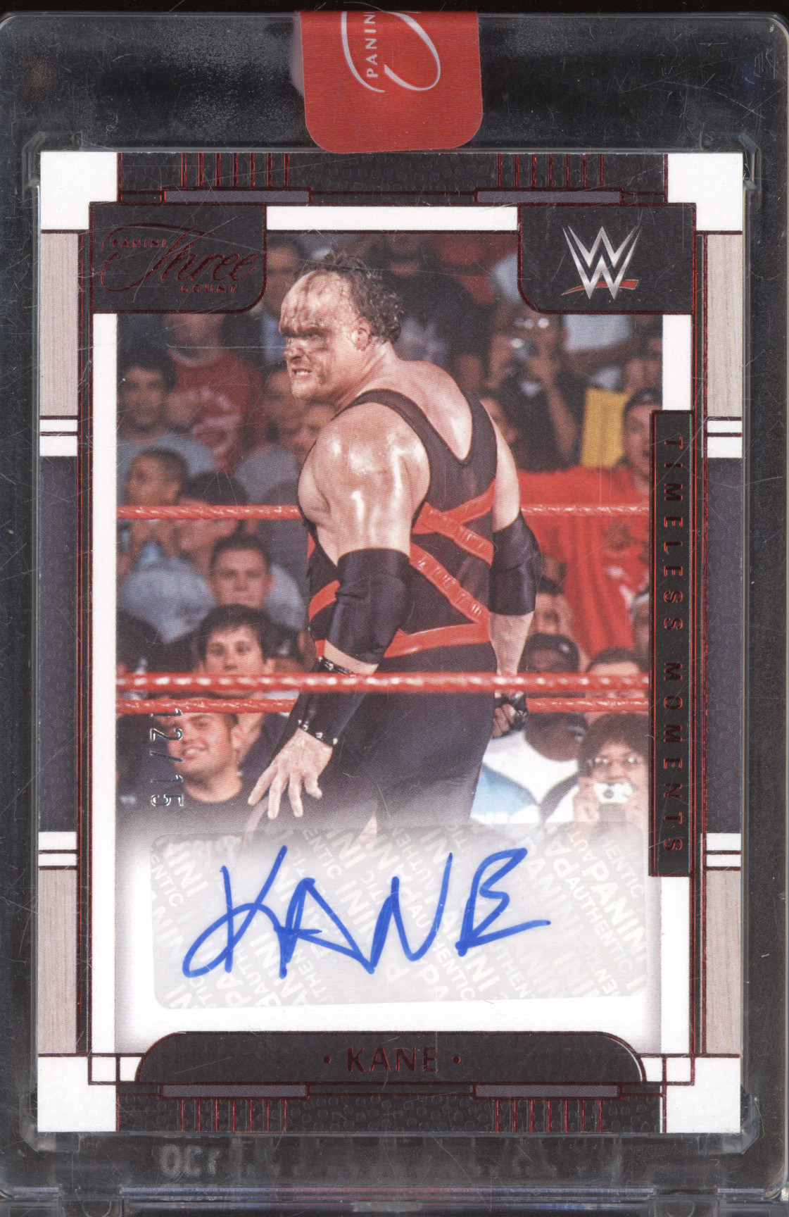 2024 Panini Three Count WWE Kane Timeless Moments Auto — front