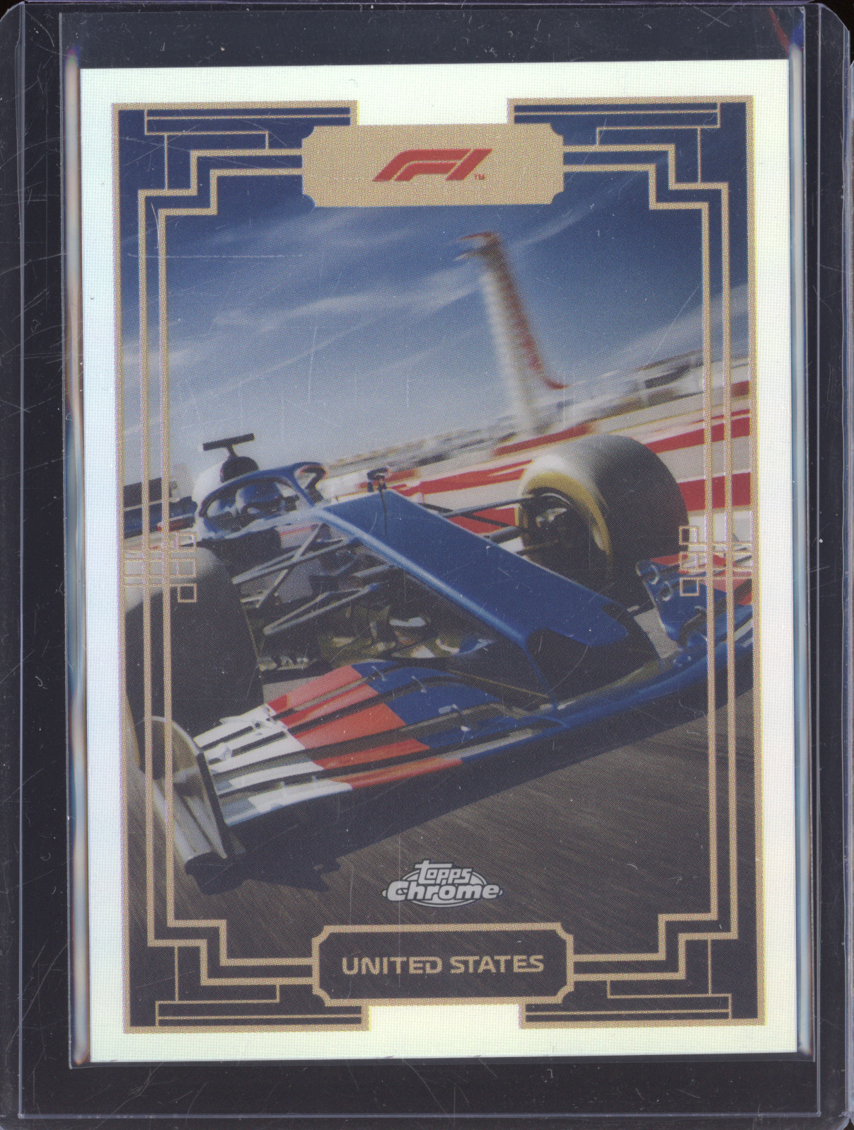 2022 Topps Chrome Formula 1 Art Du Grand Prix United States #ADGP-US — front