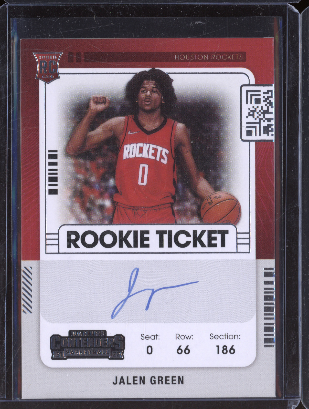 2021-22 Panini Contenders #0 Jalen Green Rookie Ticket — front