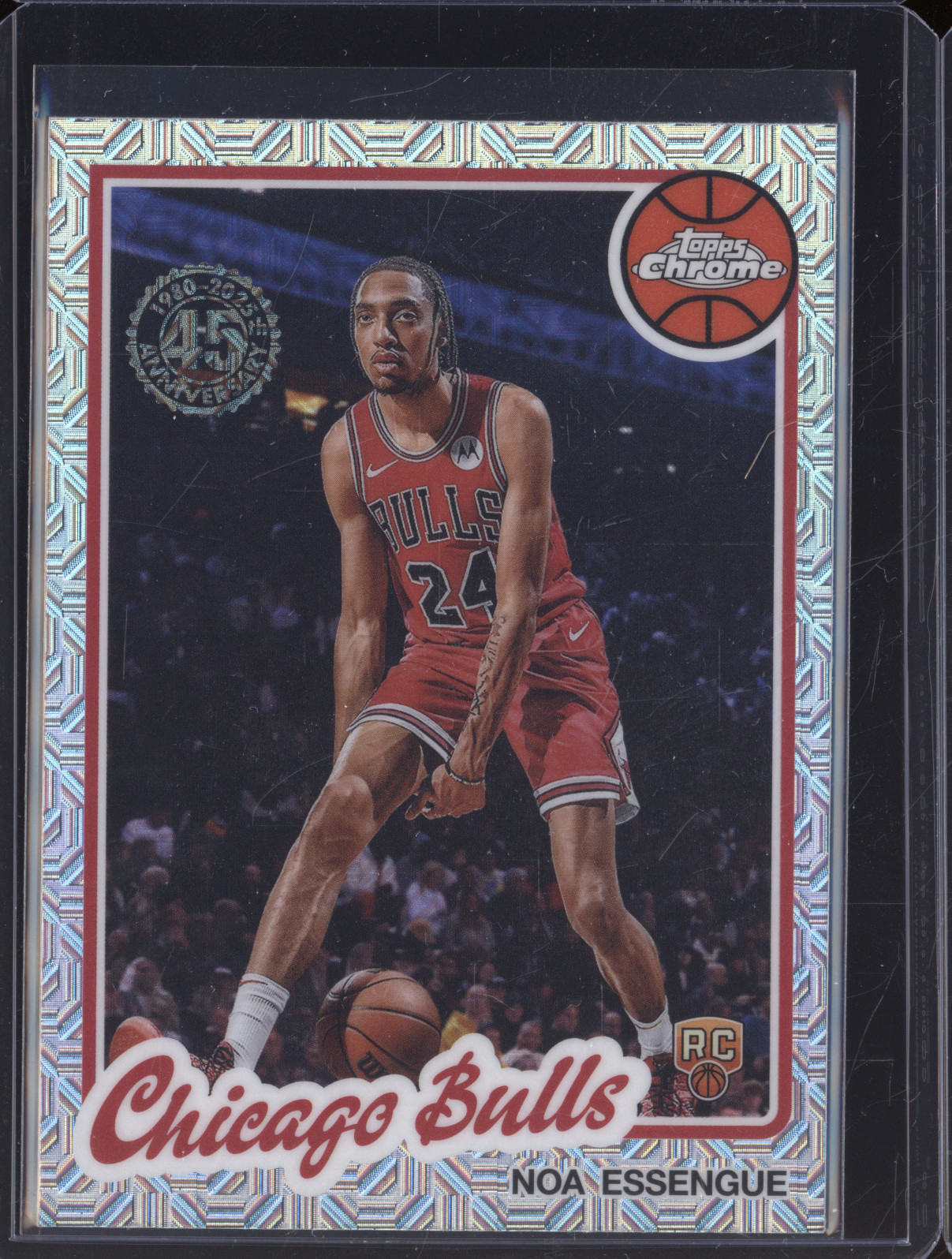 2025-26 Topps Flagship Chrome 1980-81 Noa Essengue Rookie — front