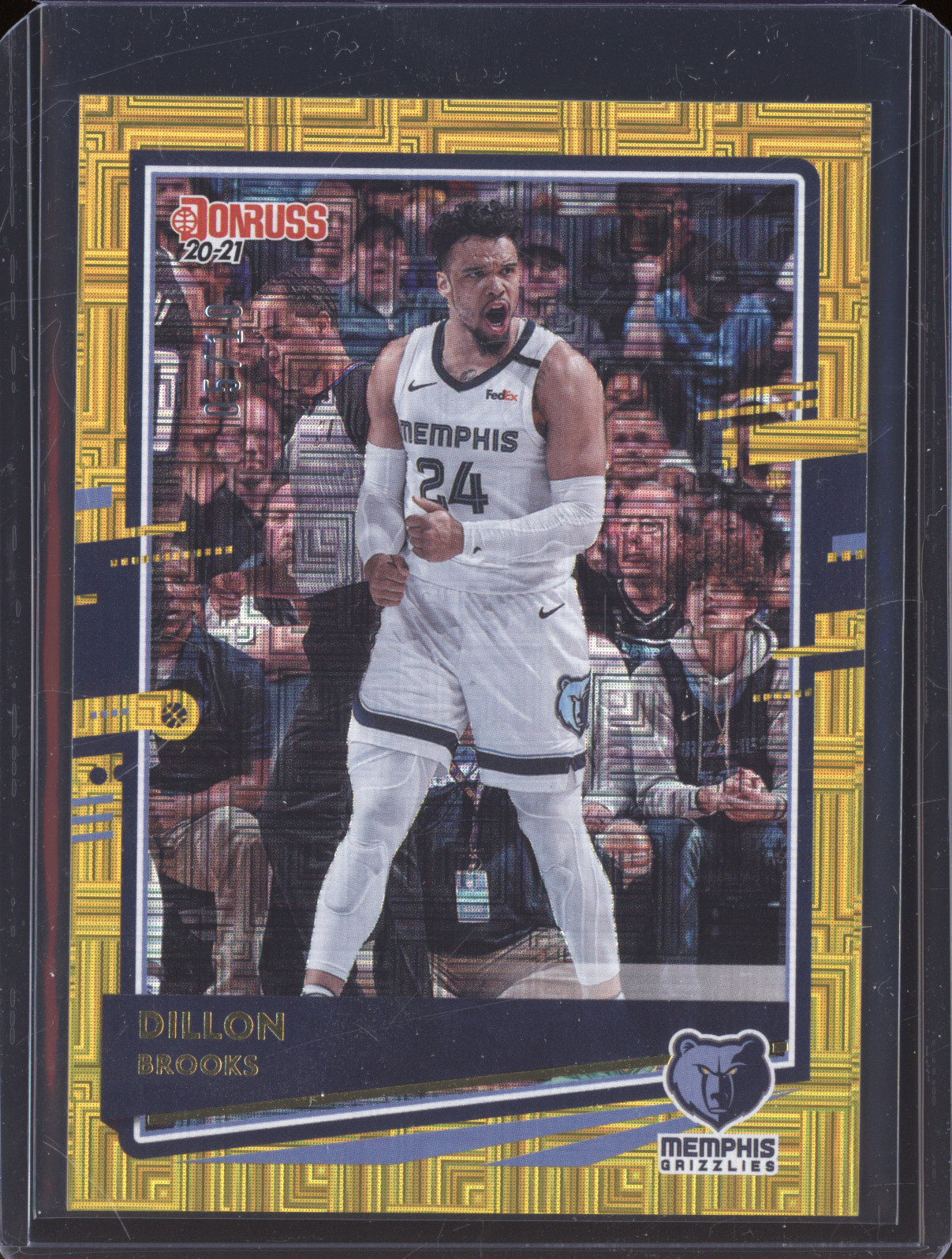 2020-21 Donruss #47 Dillon Brooks Green Flood — front