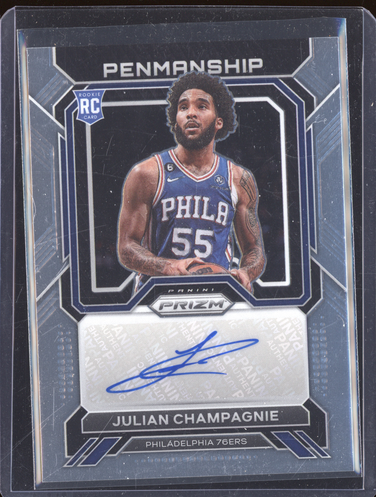 2022-23 Panini Prizm Rookie Penmanship #RP-JCP Julian Champagnie — front