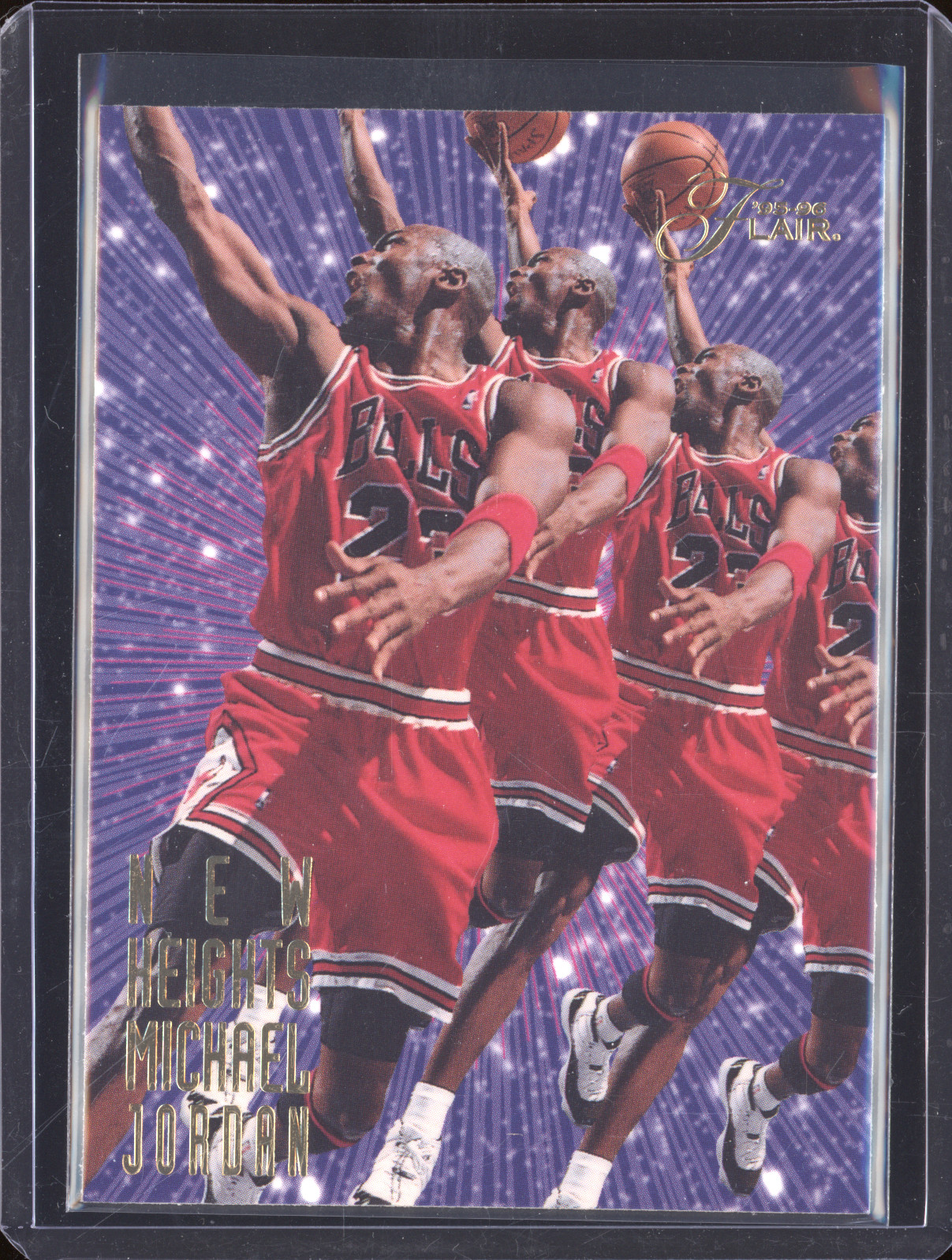 1995-96 Flair New Heights #4 Michael Jordan — front