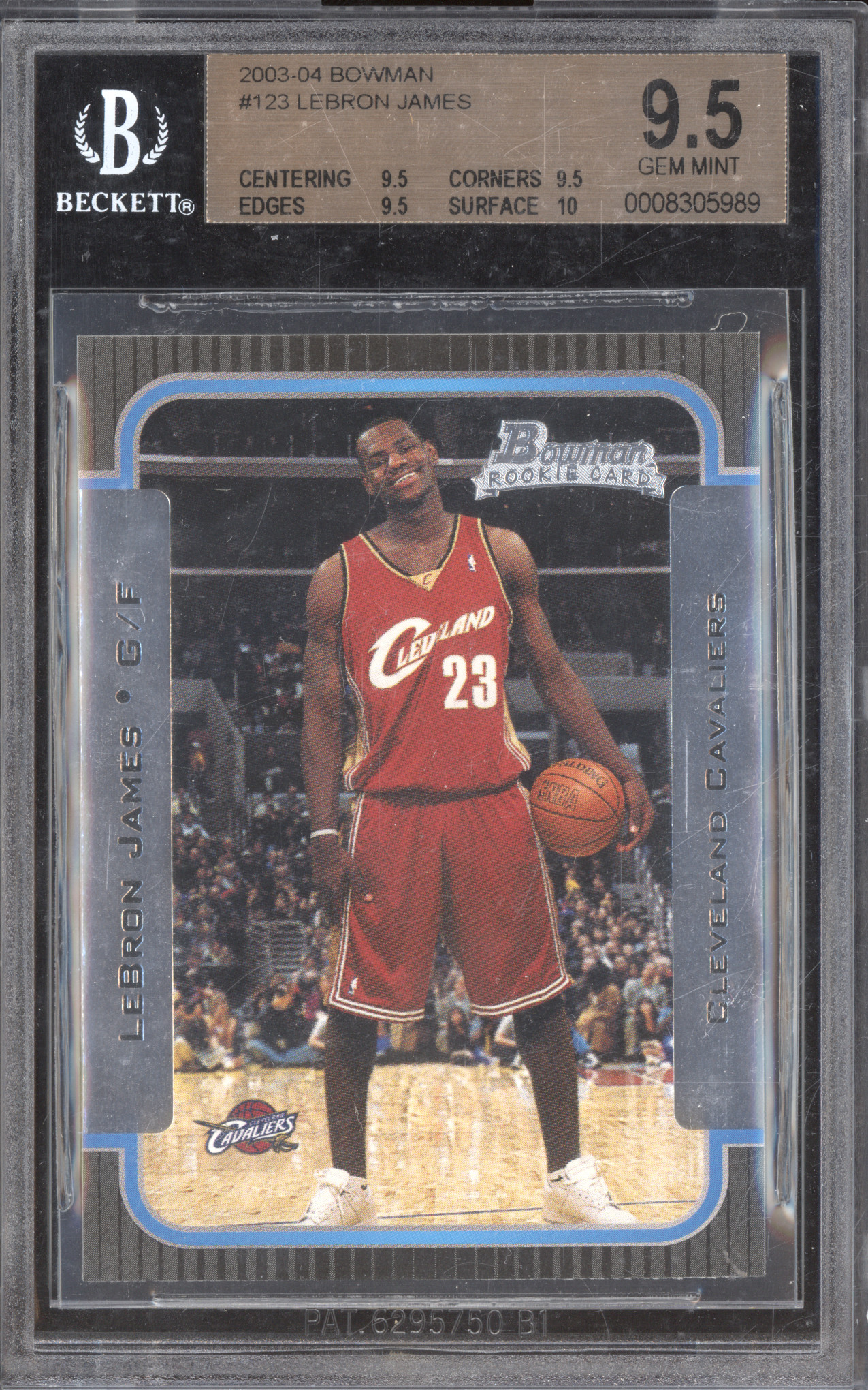 2003-04 Bowman #123 LeBron James — front