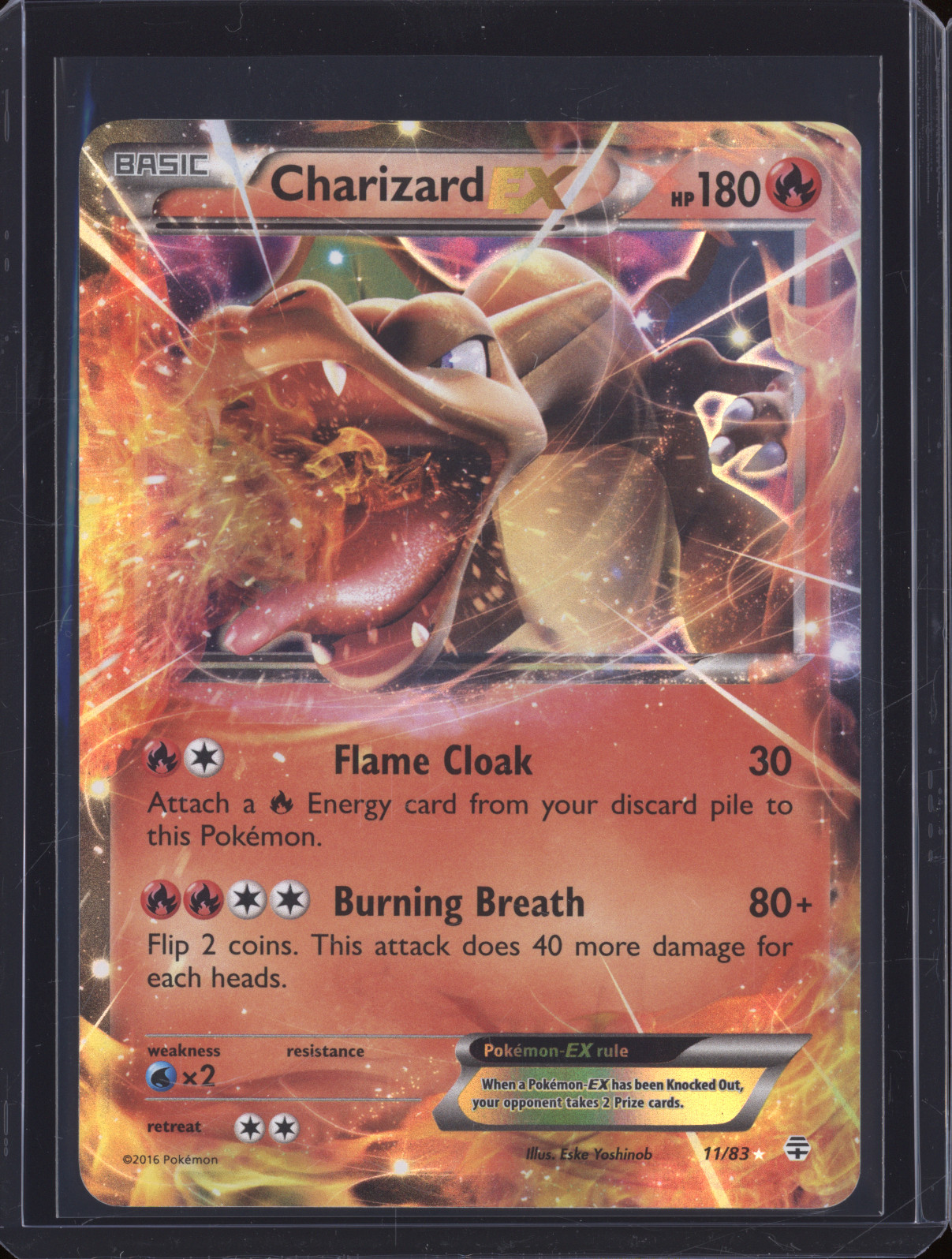 2016 Pokémon Generations #11 Charizard EX — front