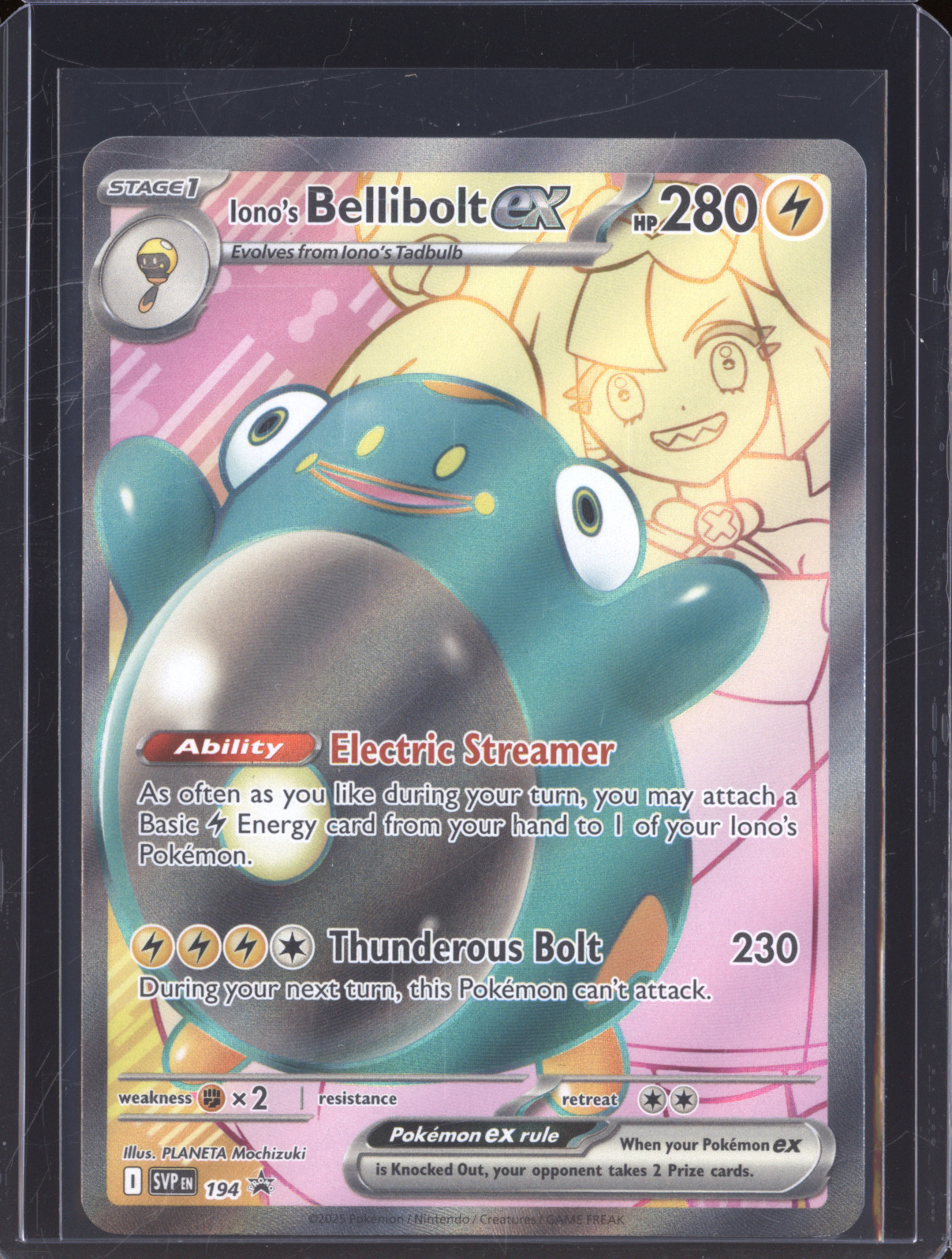 2025 Pokemon Iono's Bellibolt ex #194 — front