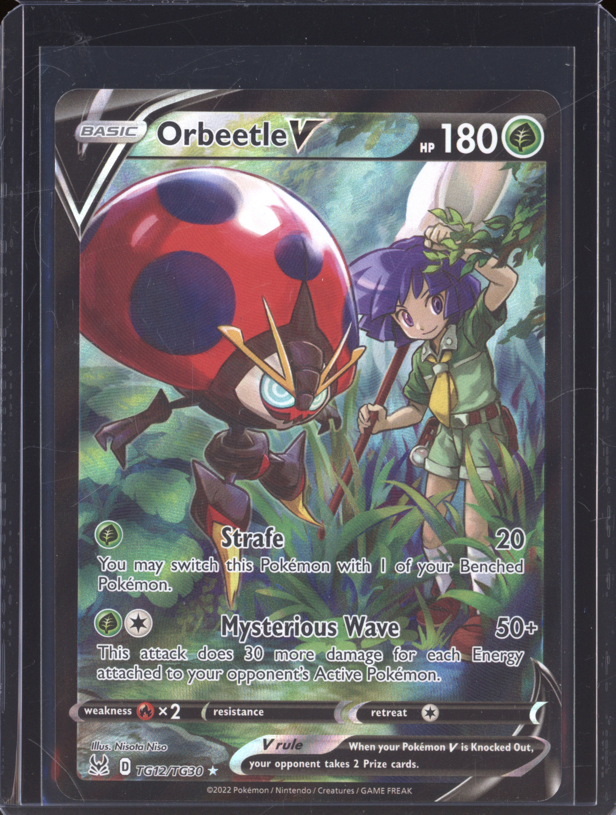 2022 Pokémon Lost Origin #TG12 Orbeetle V — front