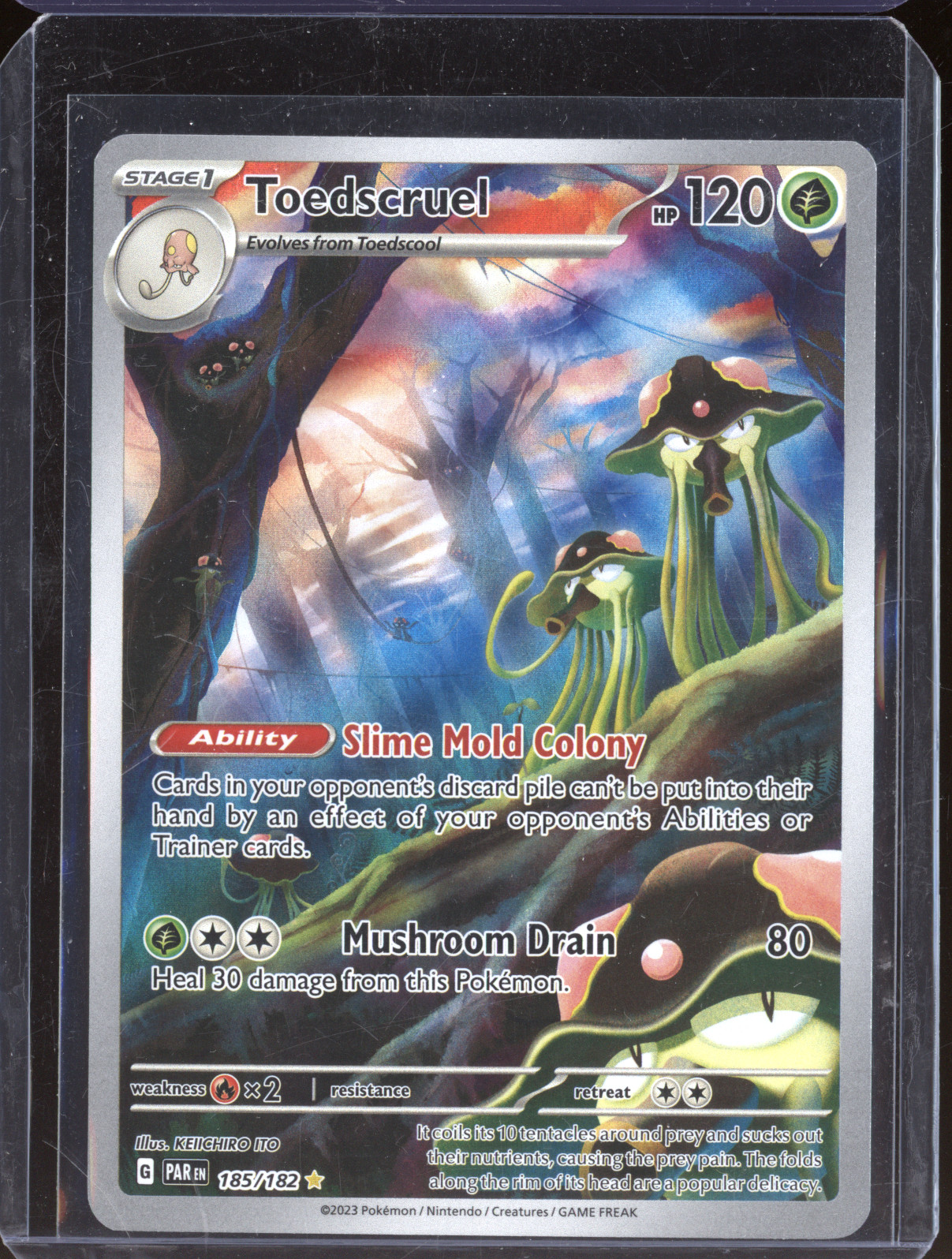 2023 Pokémon SV04: Paradox Rift #185 Toedscruel — front