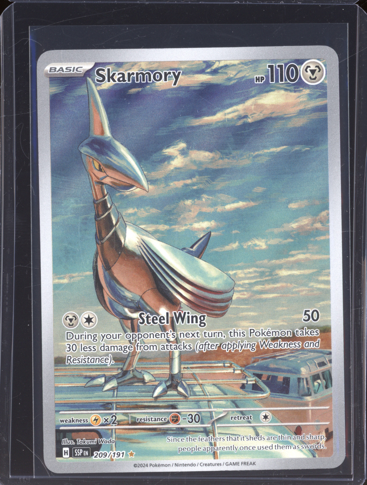 2024 Pokémon SV08: Surging Sparks #209 Skarmory — front