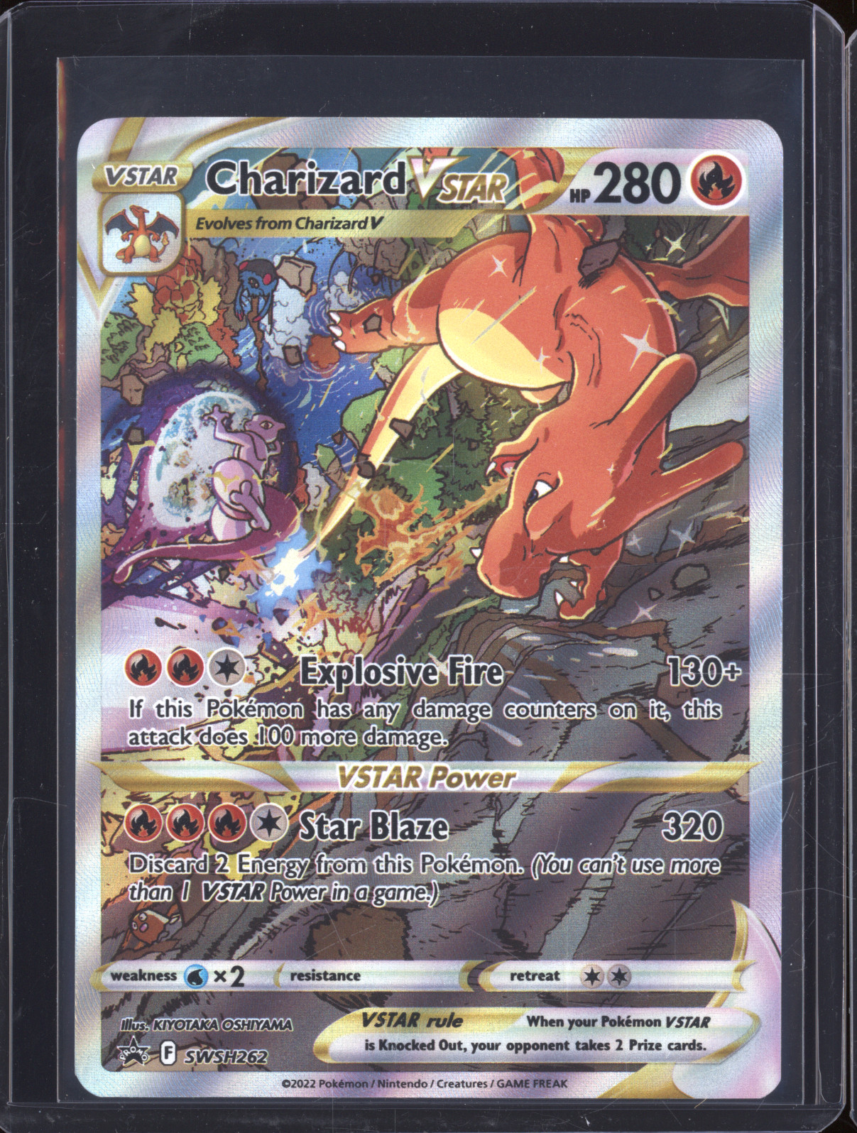 2022 Pokemon Black Star Promo #SWSH262 Charizard VSTAR — front