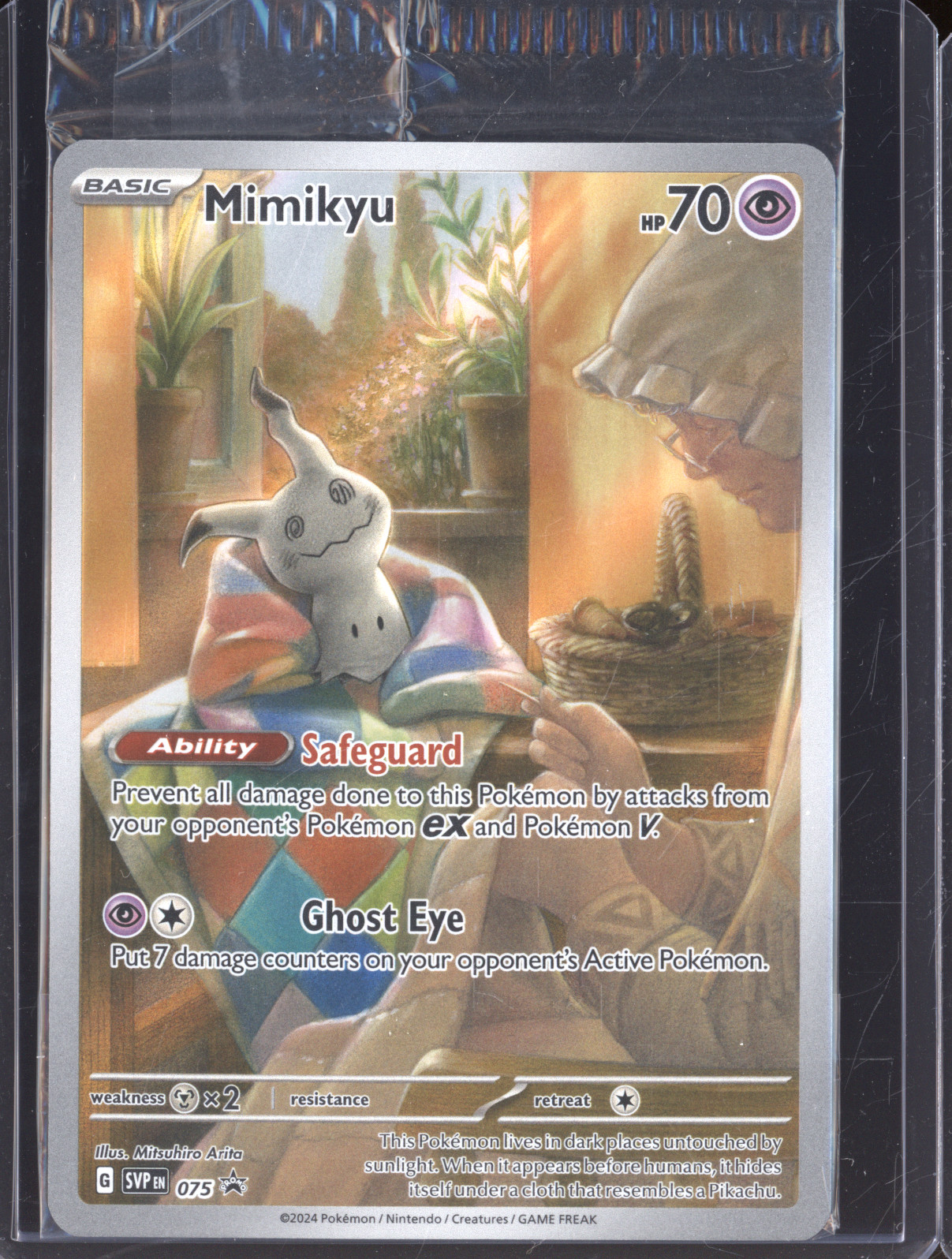 2024 Pokémon Scarlet & Violet SVP 075 Mimikyu Black Star Promo — front
