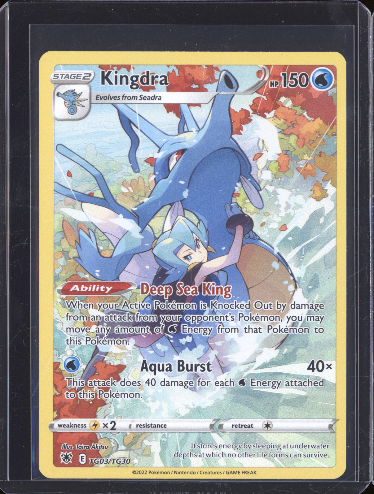 2022 Pokémon Astral Radiance #TG03 Kingdra — front