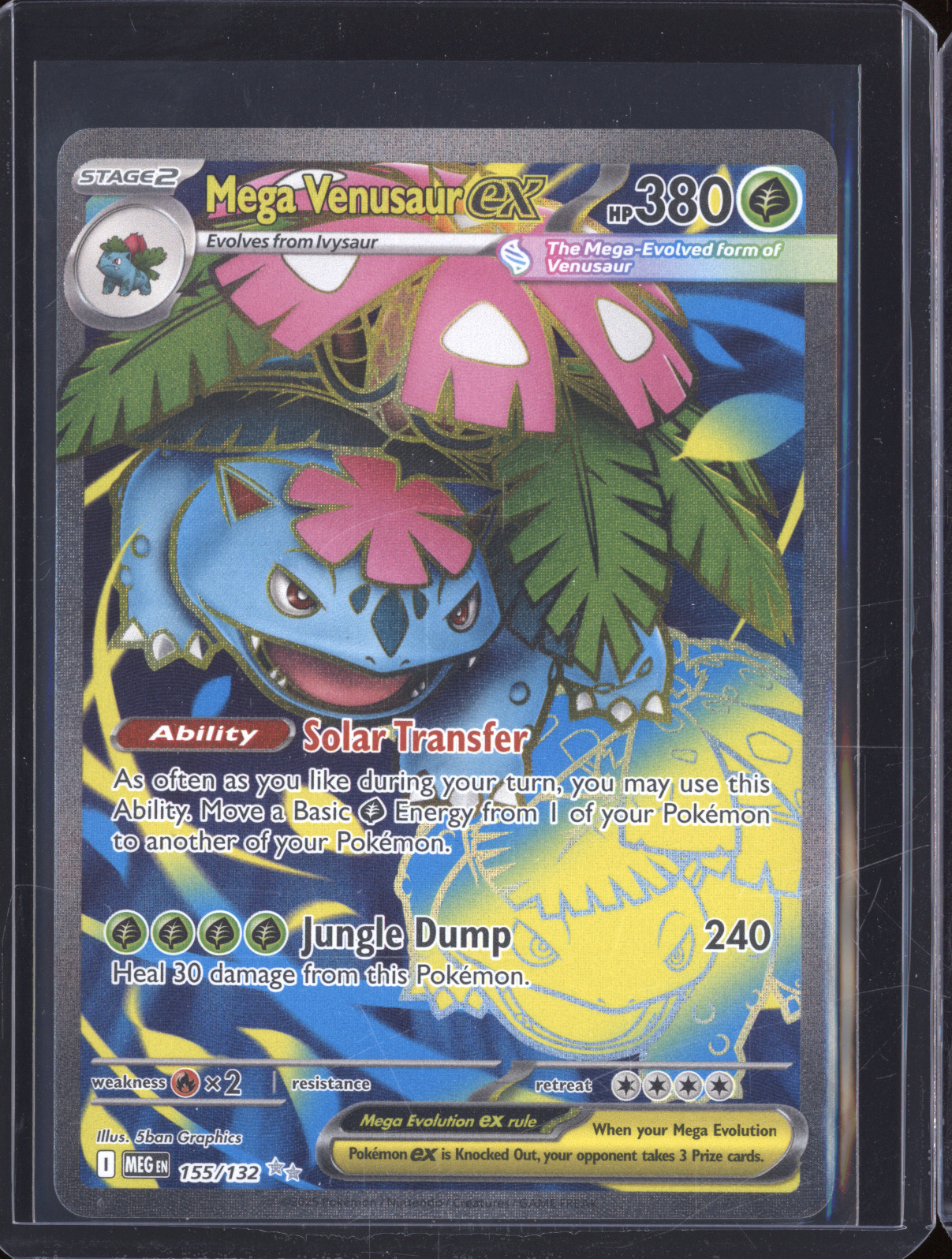 2025 Pokémon ME01 #155 Mega Venusaur ex — front