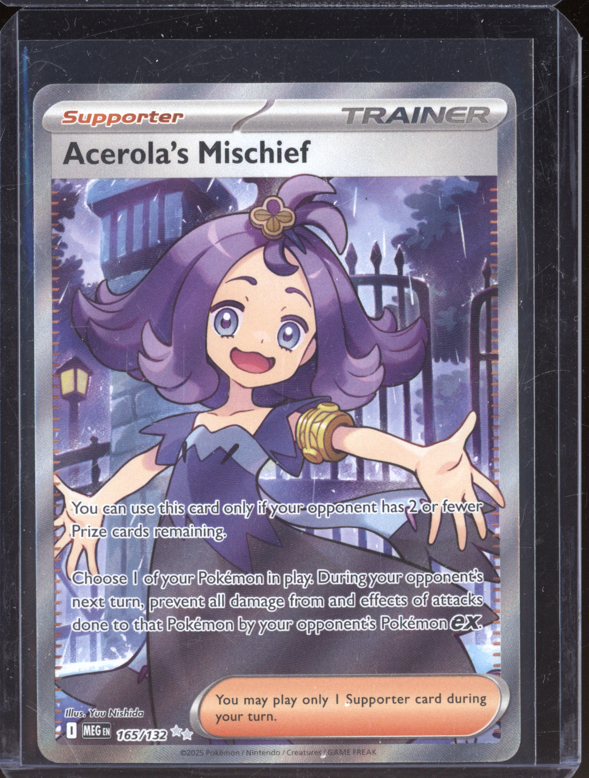 2025 Pokemon Mega Evolution #165 Acerola's Mischief — front