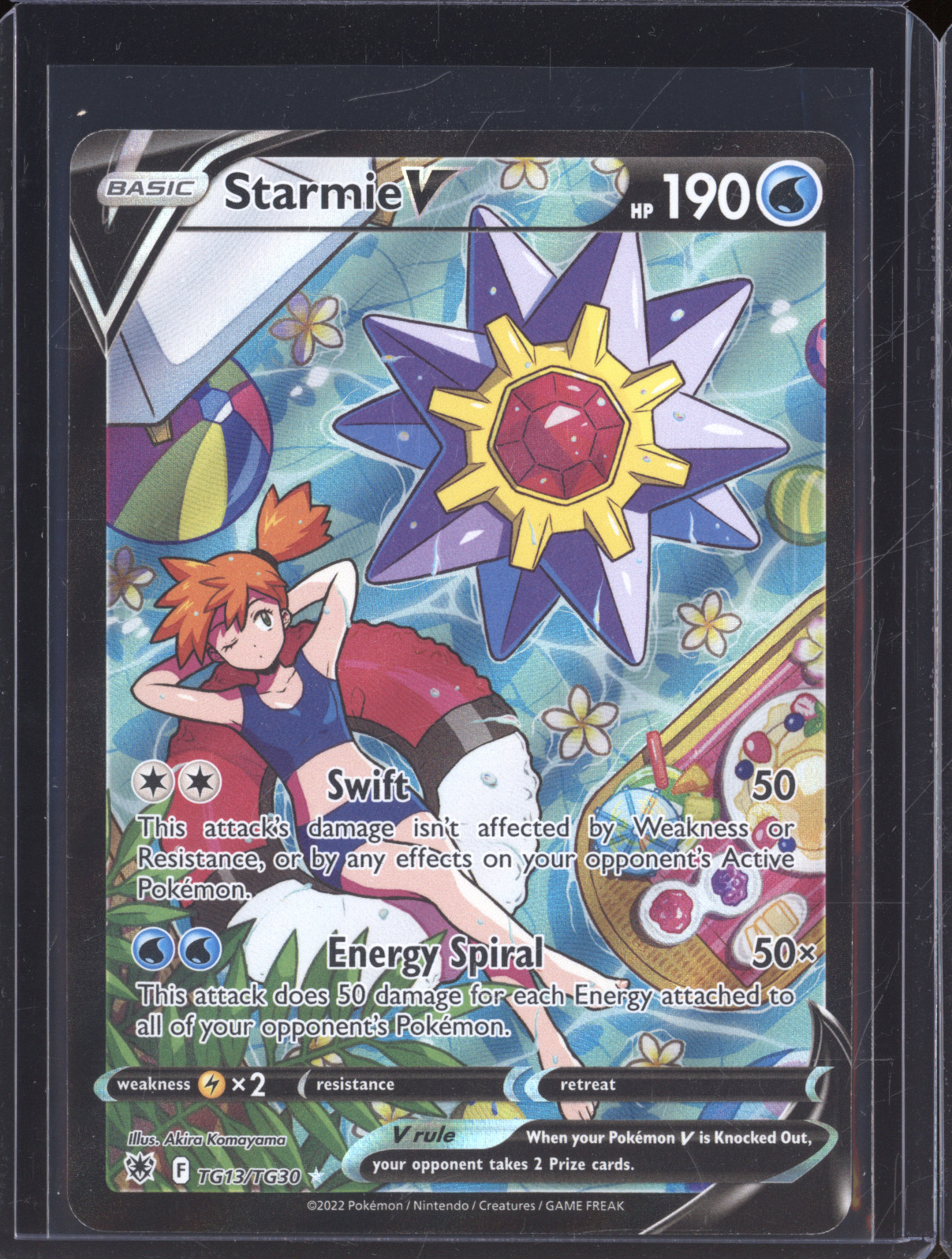 2022 Pokemon Astral Radiance Trainer Gallery #TG13/TG30 Starmie V — front
