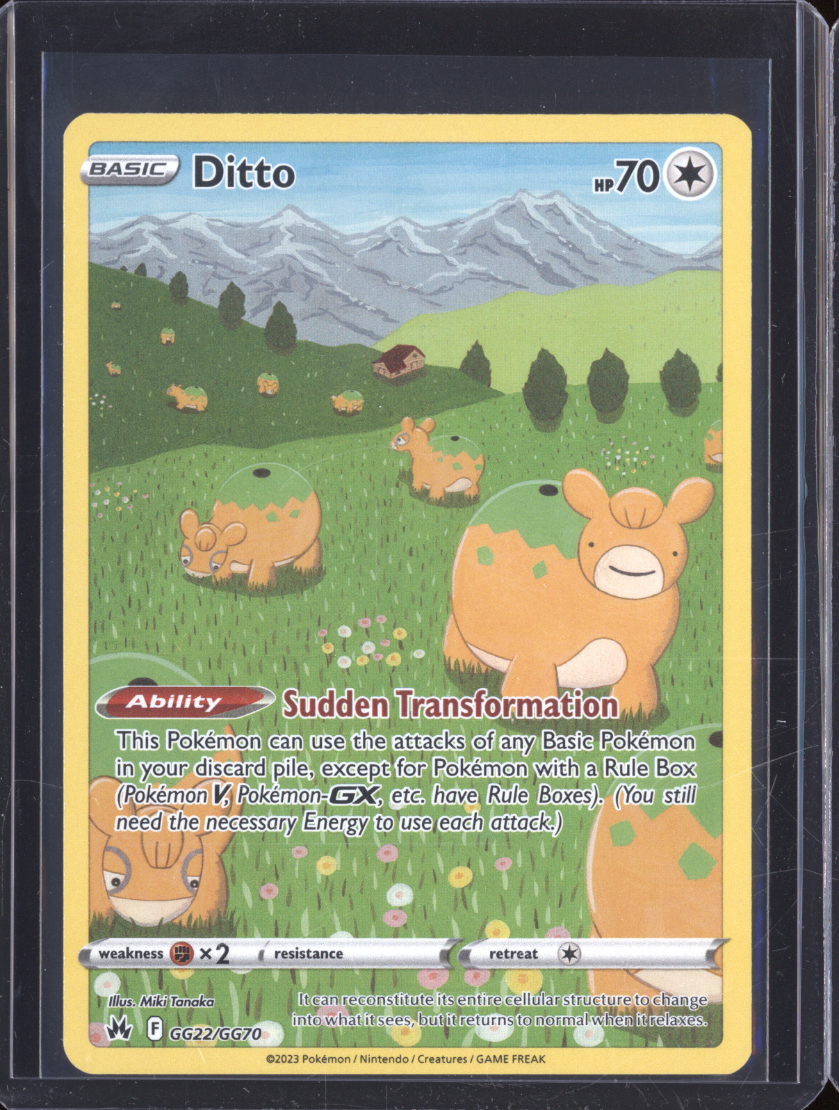 2023 Pokemon Crown Zenith #GG22 Ditto — front