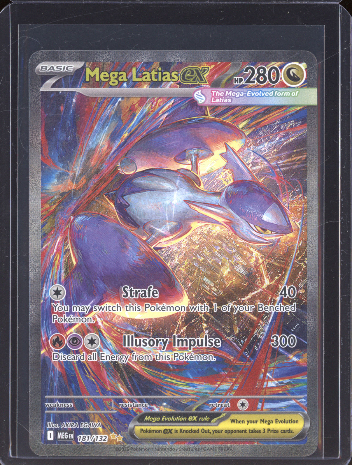 2025 Pokemon Mega Latias ex #181/132 — front