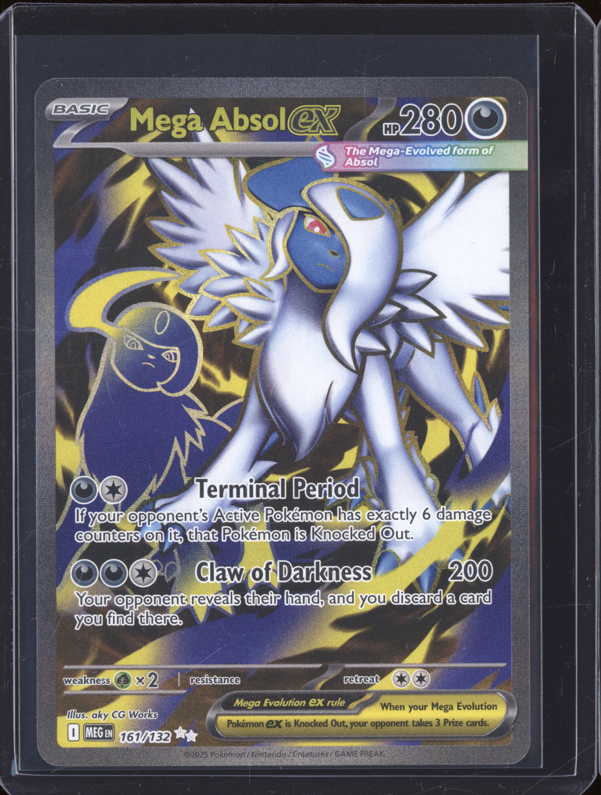 2025 Pokemon Mega Evolution #161 Mega Absol ex — front