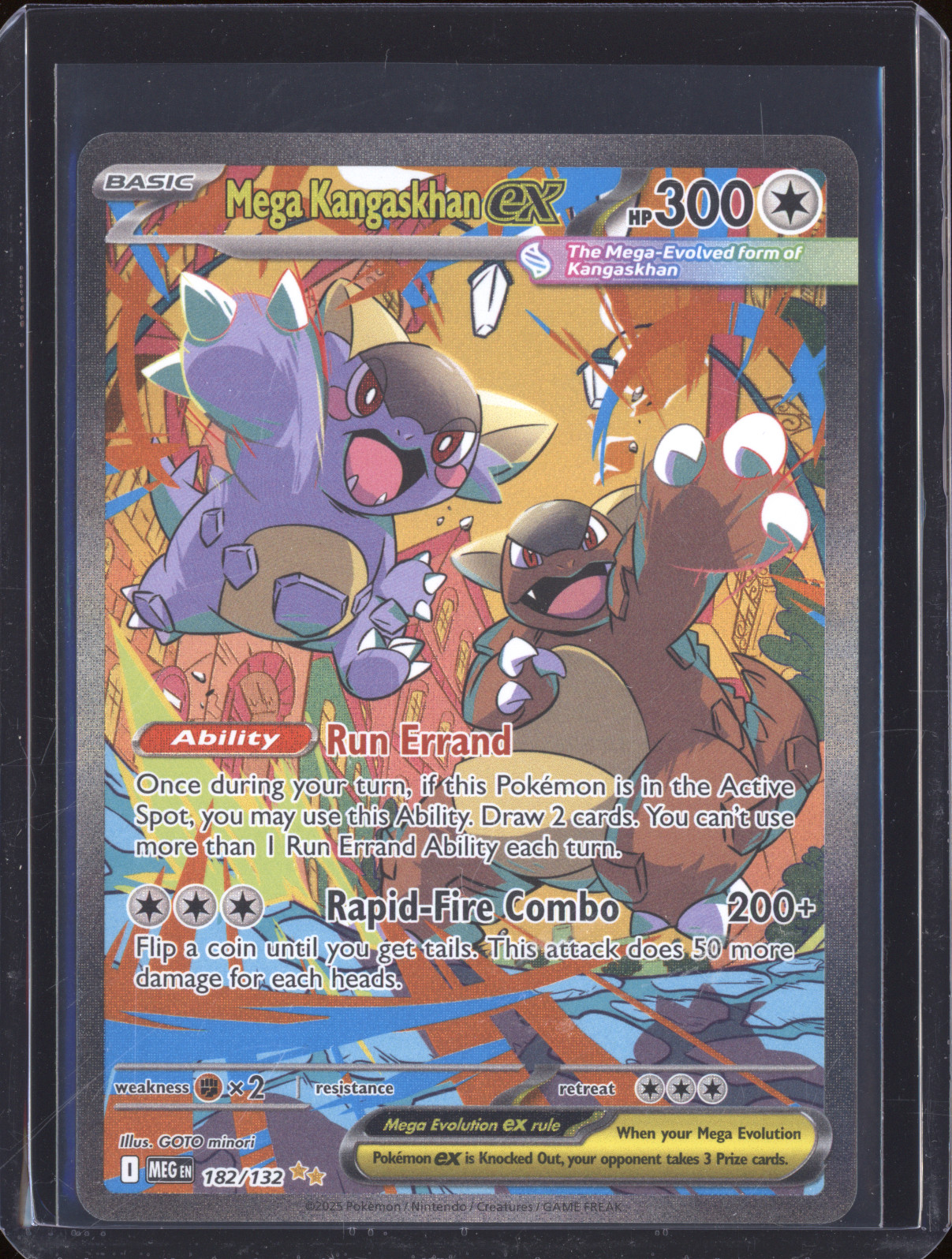 2025 Pokemon Mega Kangaskhan ex 182/132 — front