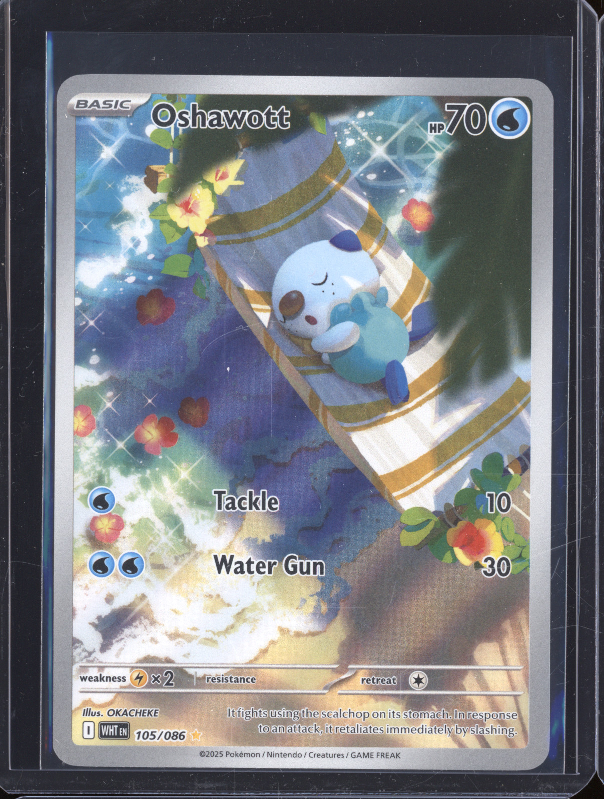 2025 Pokémon SV: White Flare #105/086 Oshawott — front