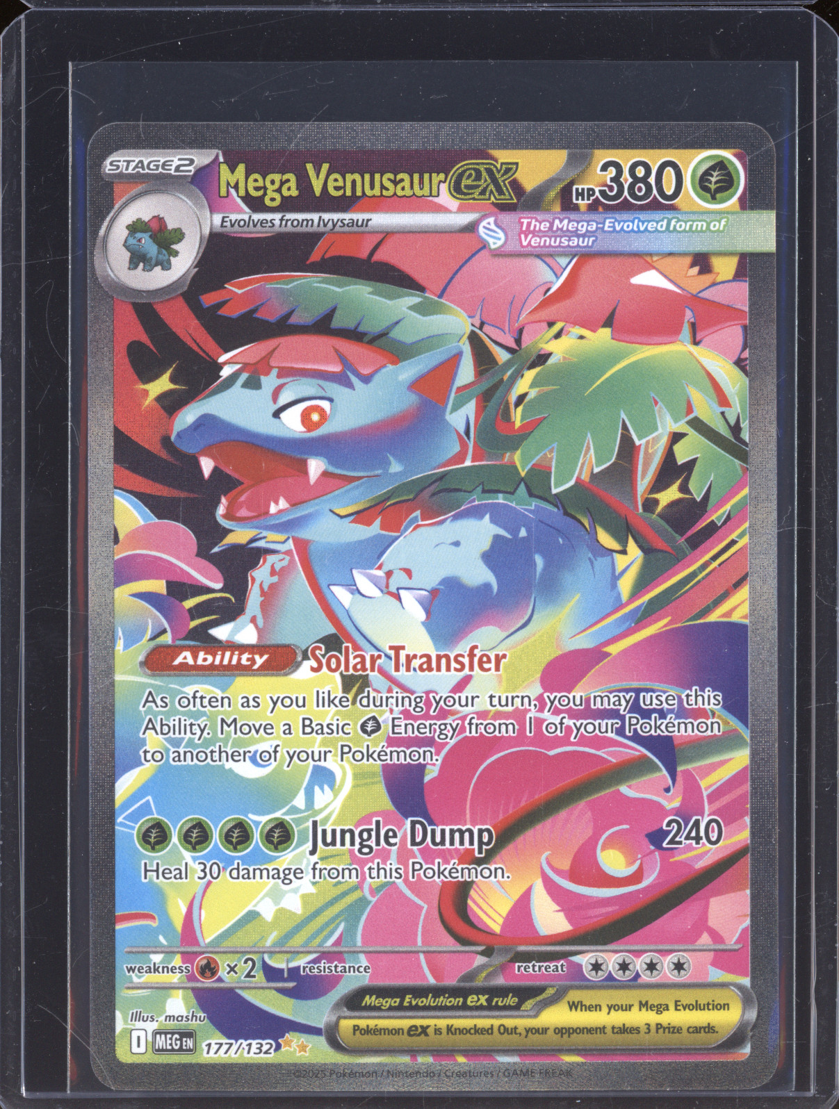 2025 Pokémon MEG EN-MEGA EVOLUTION #177 Mega Venusaur ex — front