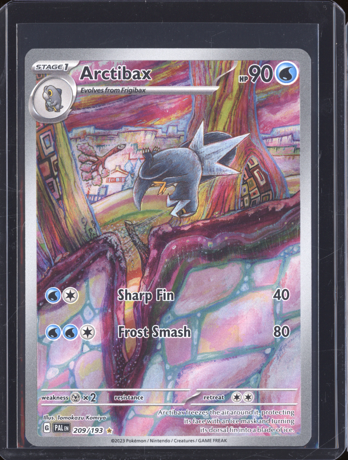 2023 Pokémon Paldea Evolved #209 Arctibax — front