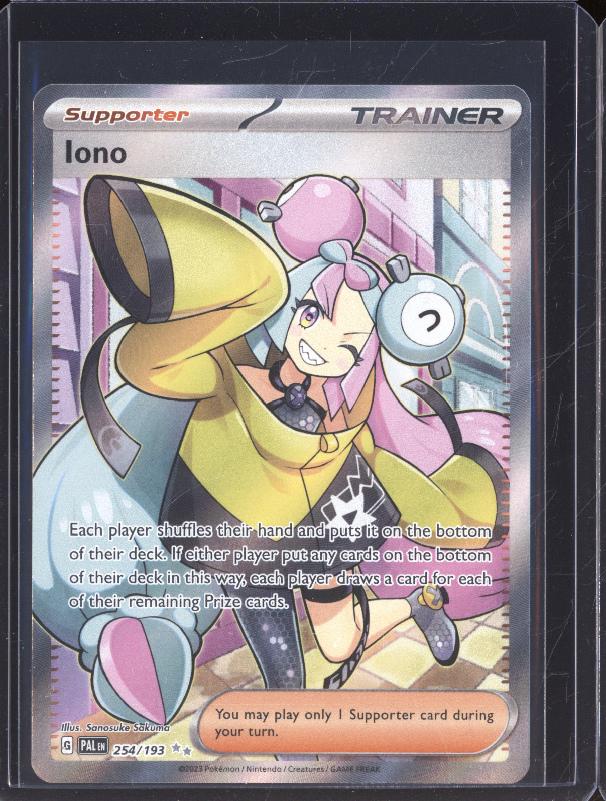 2023 Pokémon SV02: Paldea Evolved #254/193 Iono — front