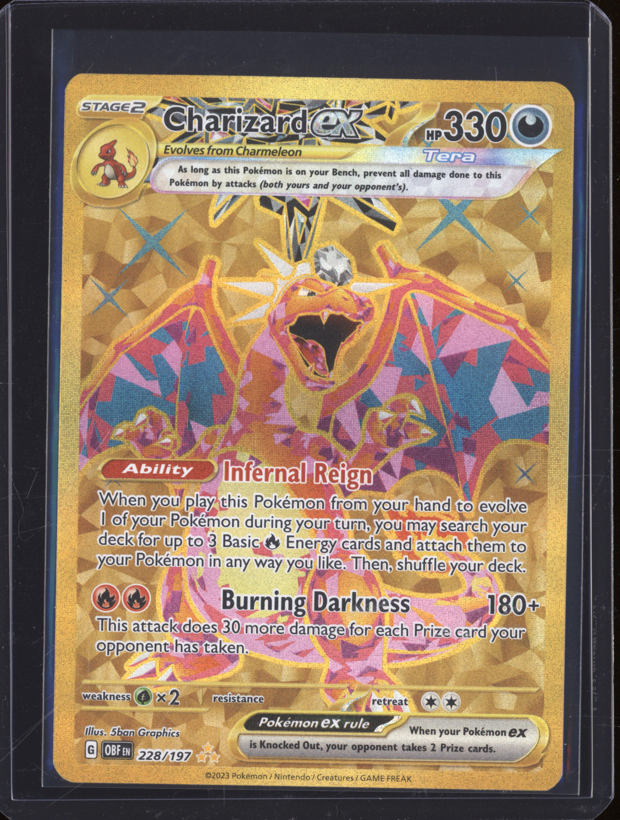 2023 Pokémon Obsidian Flames #228 Charizard ex — front