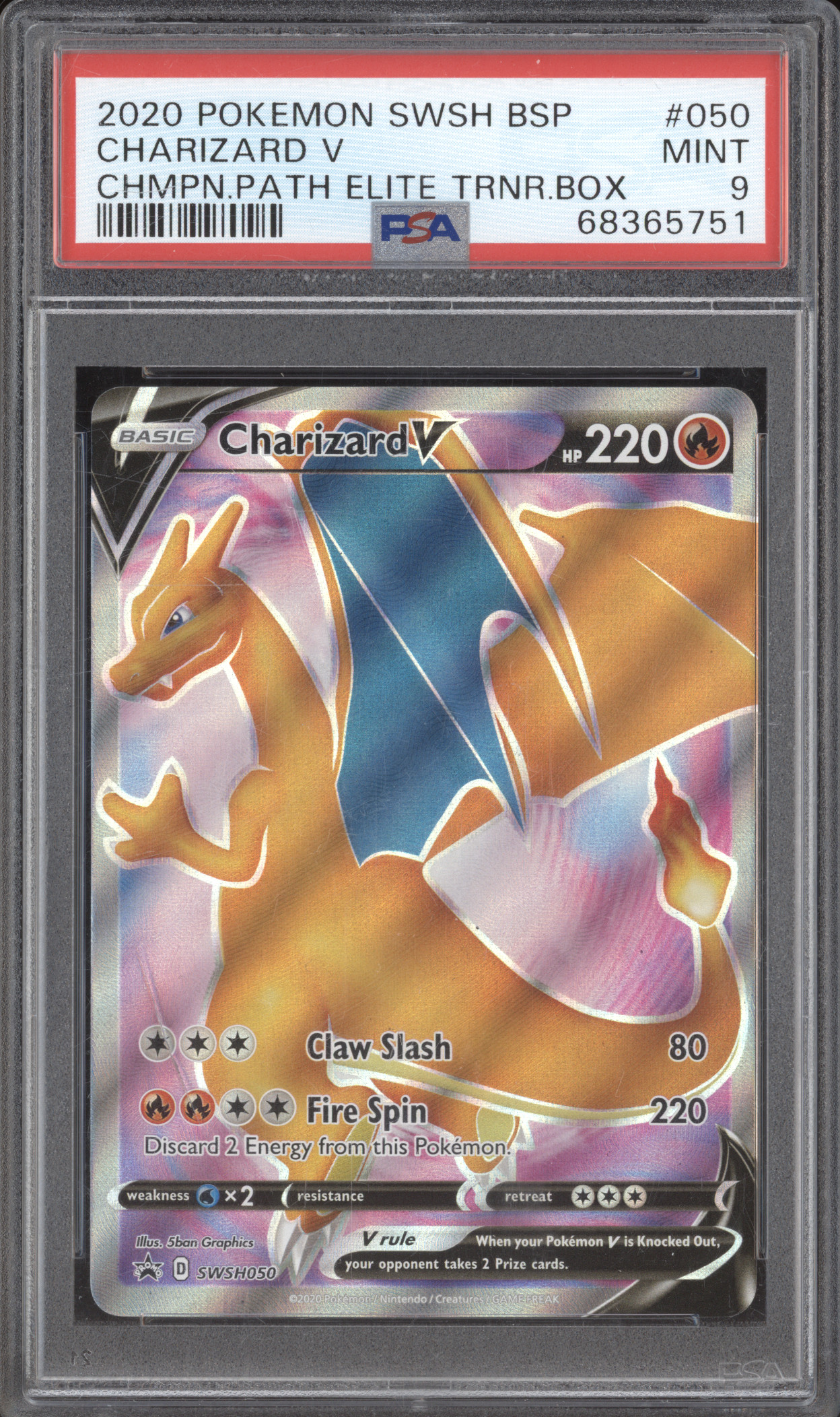 2020 Pokémon SWSH Black Star Promo #050 Charizard V — front