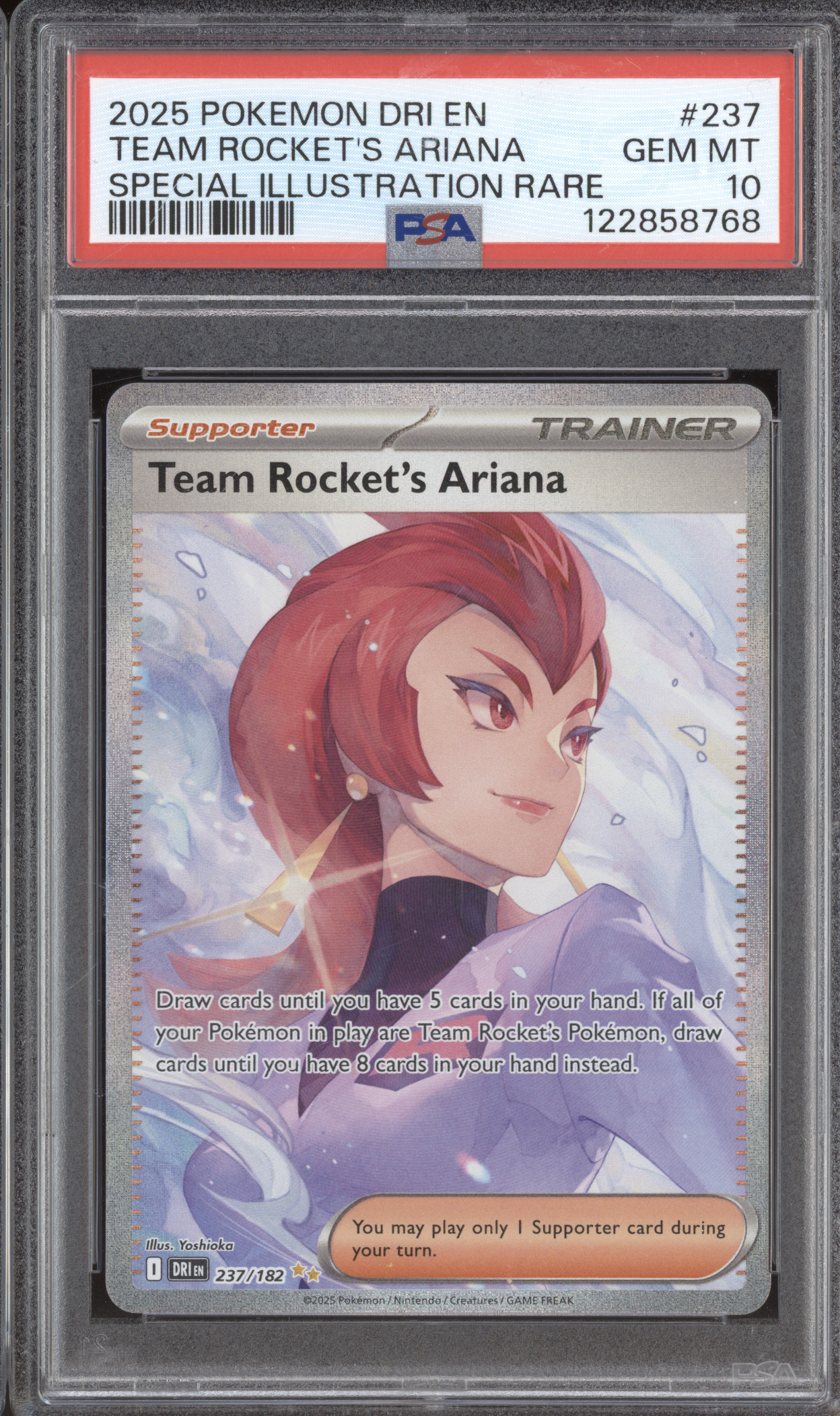 2025 Pokémon DRI EN #237 Team Rocket's Ariana — front