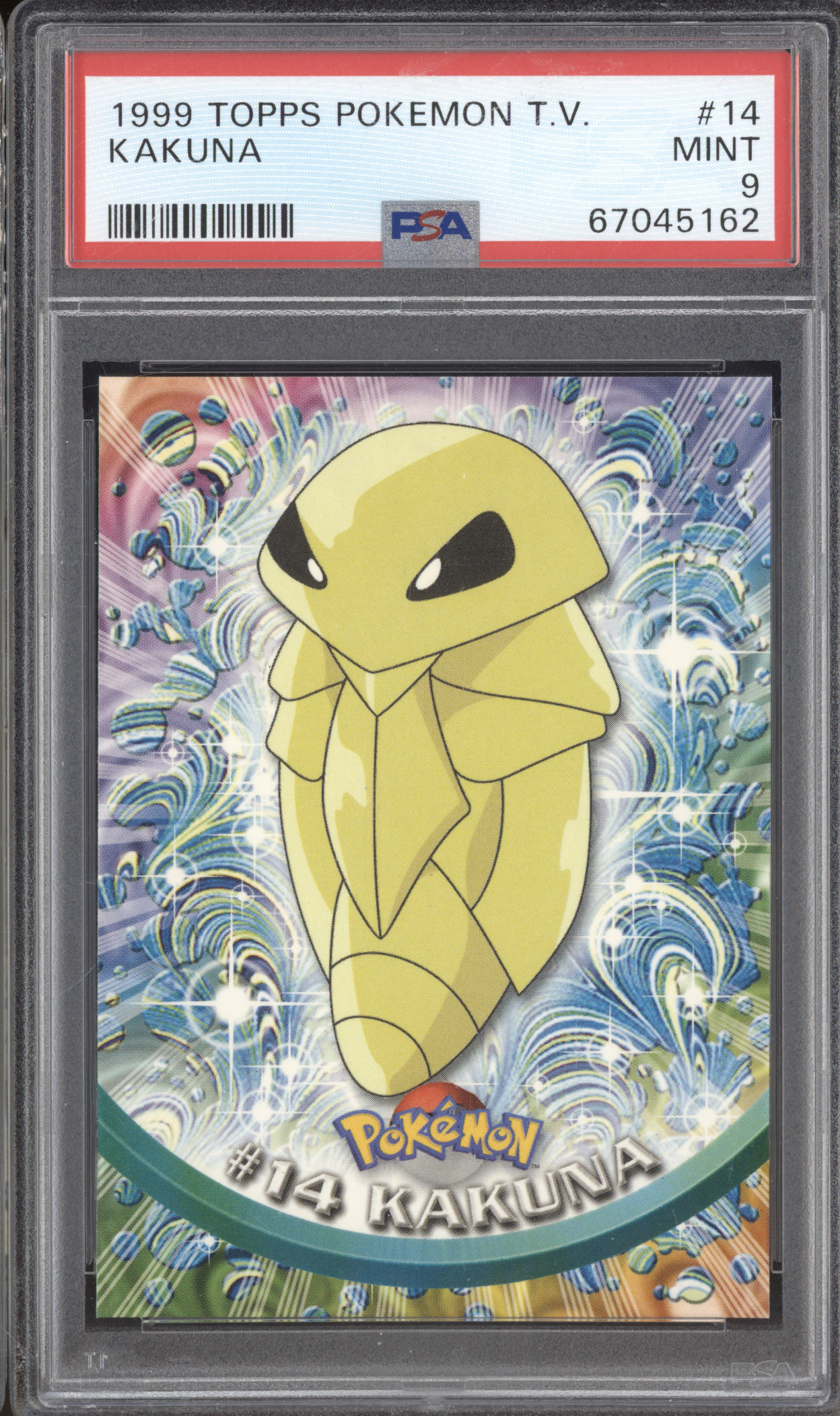 1999 Topps Pokemon TV #14 Kakuna — front