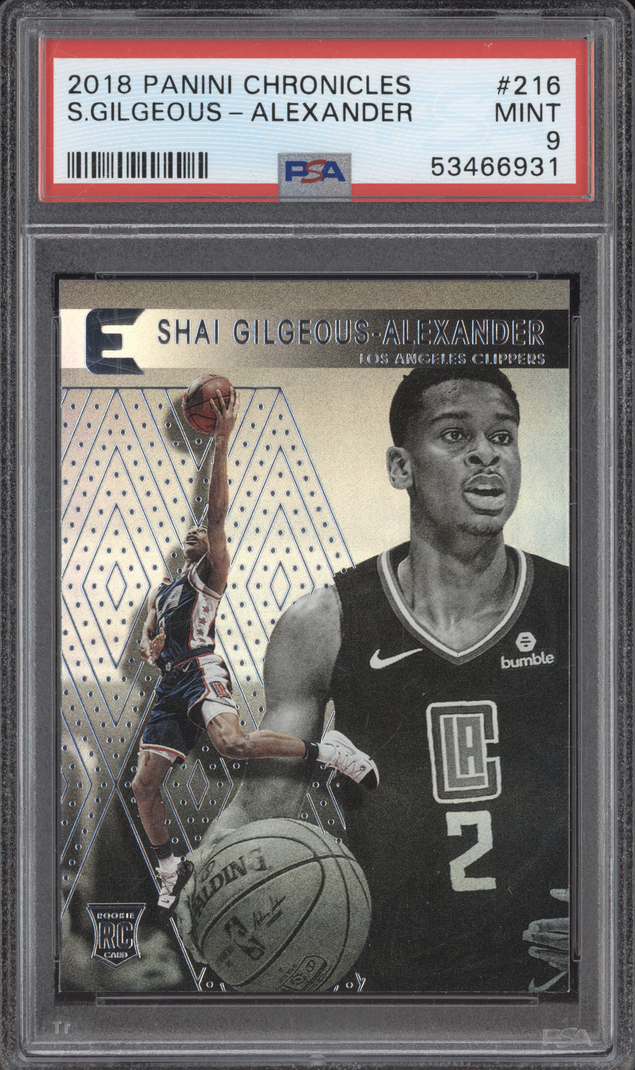 2018 Panini Chronicles #216 Shai Gilgeous-Alexander — front
