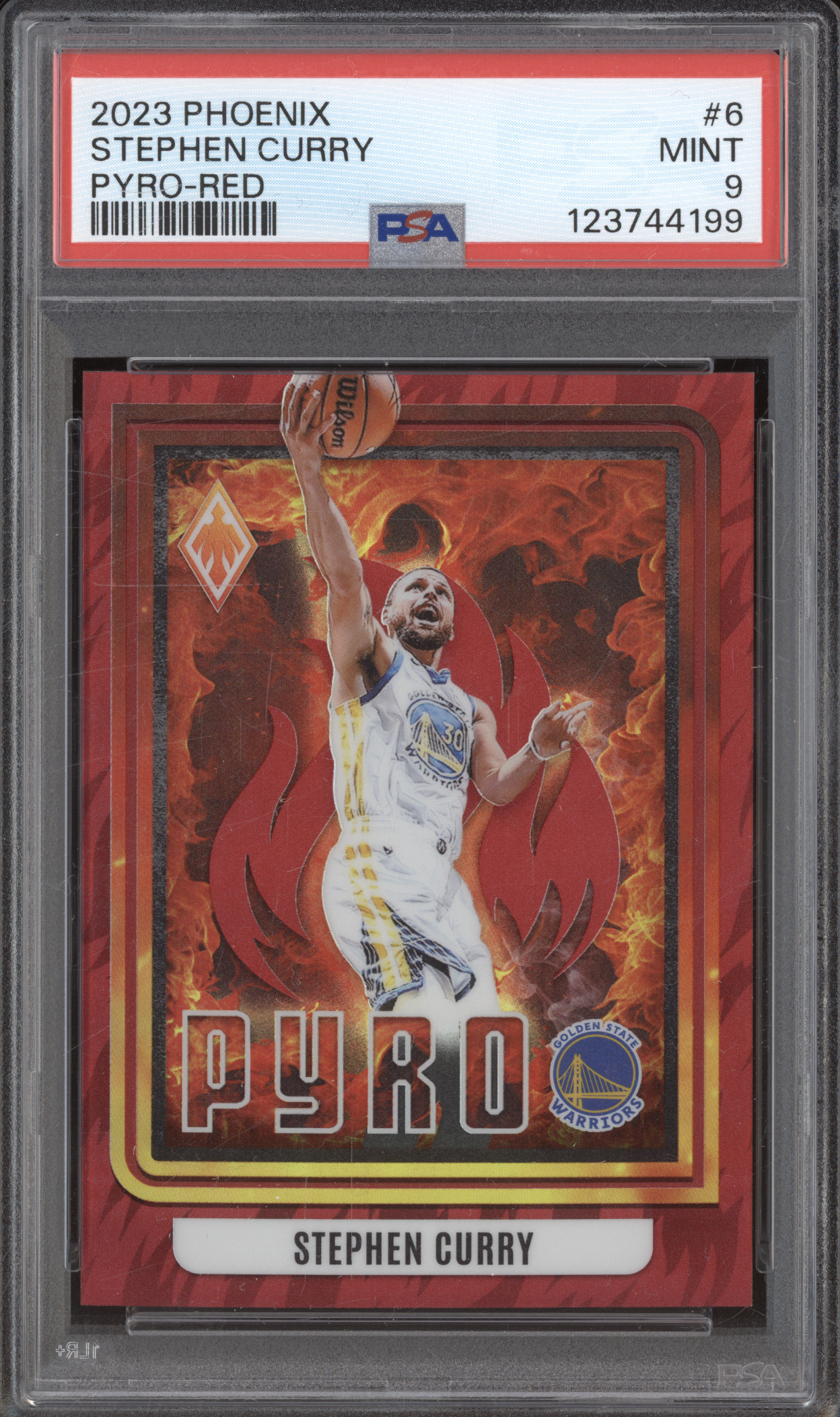 2023 Panini Phoenix #6 Stephen Curry Pyro-Red — front