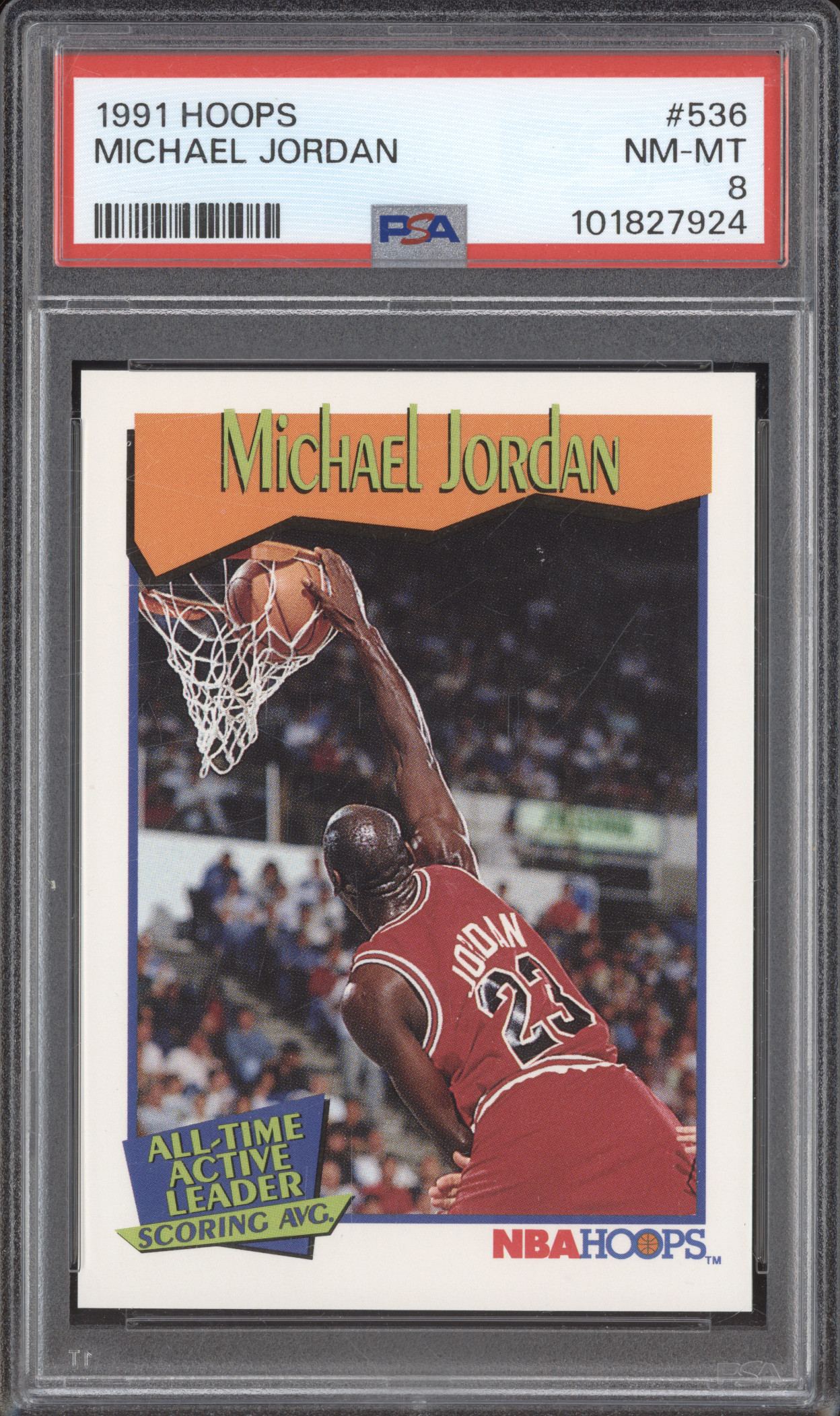 1991 Hoops #536 Michael Jordan — front