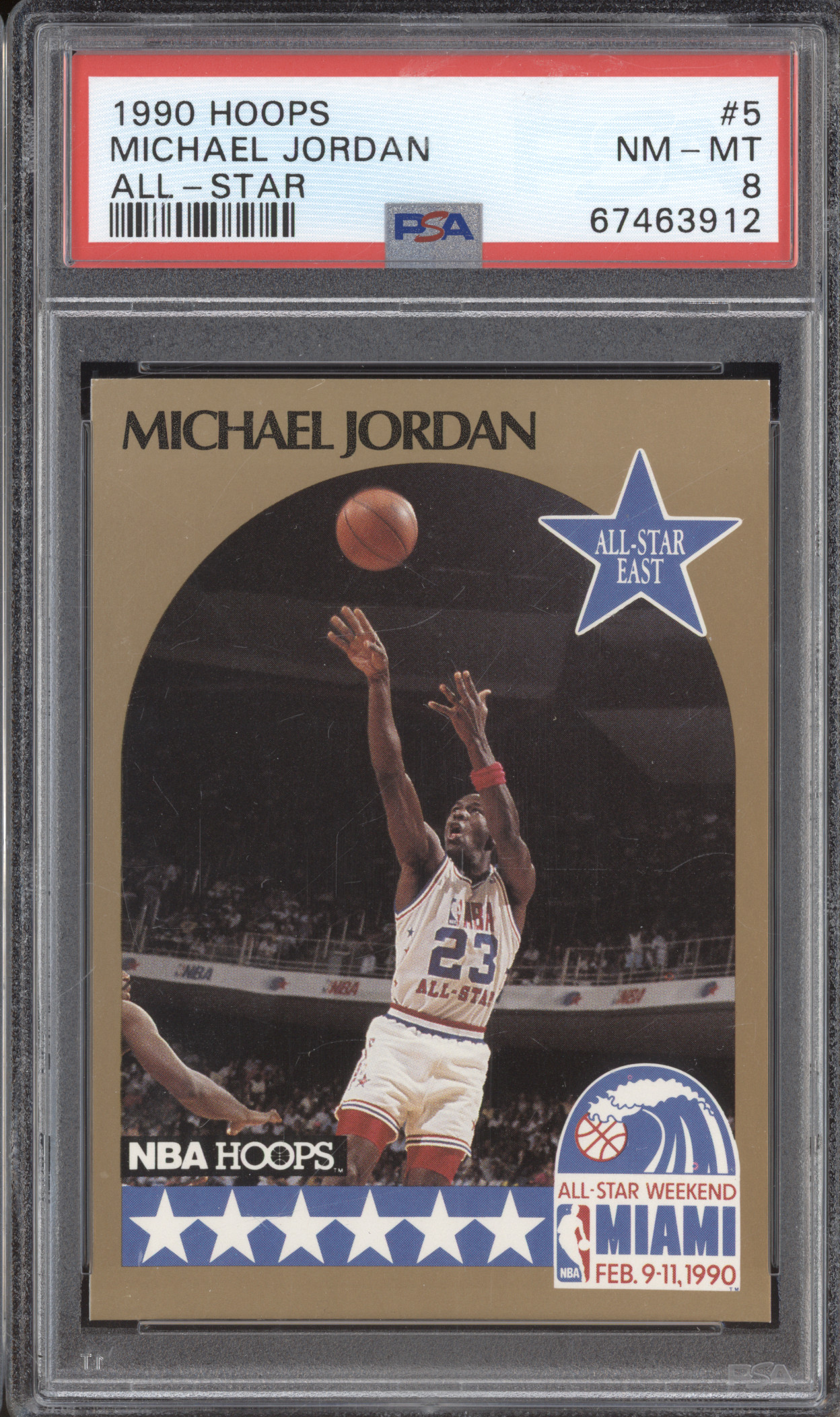 1990 Hoops #5 Michael Jordan All-Star — front