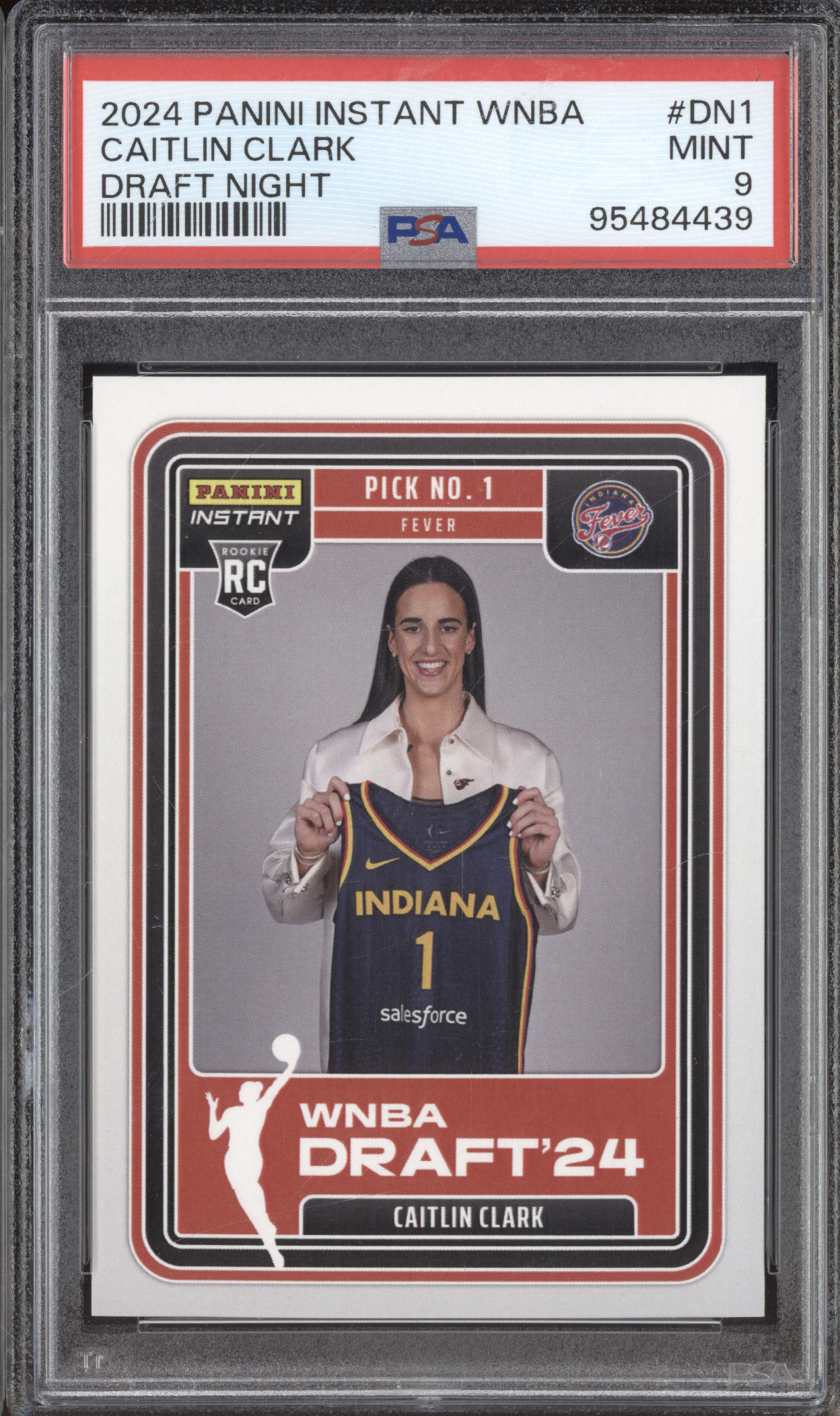 2024 Panini Instant WNBA Draft Night #DN1 Caitlin Clark — front
