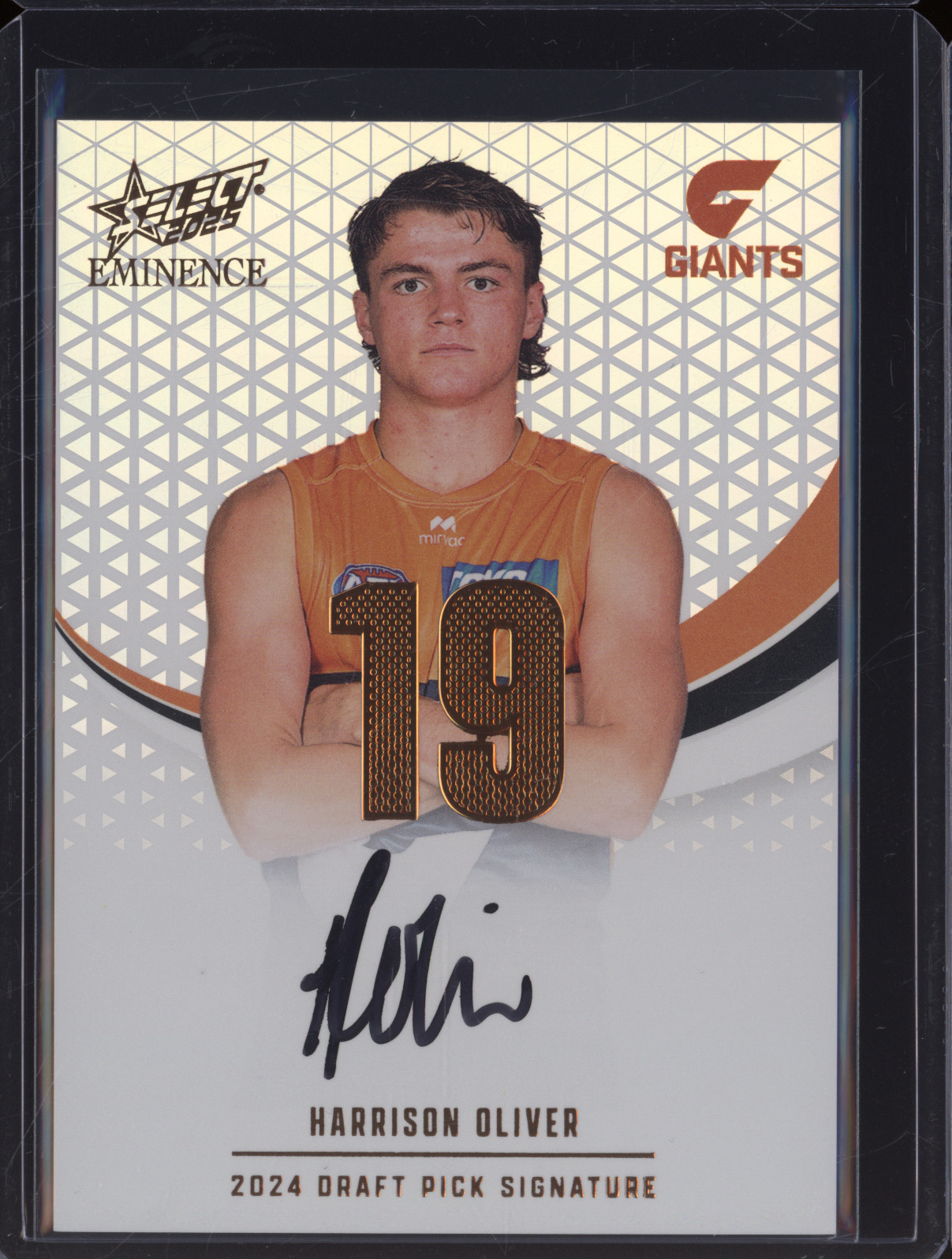 2024 Select AFL Eminence #19 Harrison Oliver — front