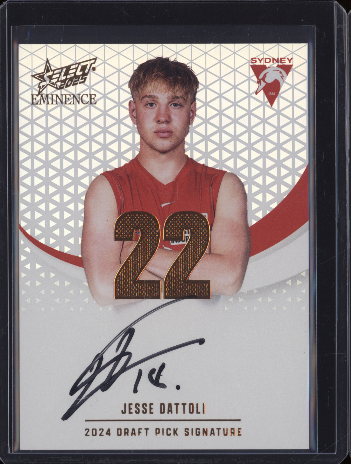 2025 Select AFL Eminence #22 Jesse Dattoli — front