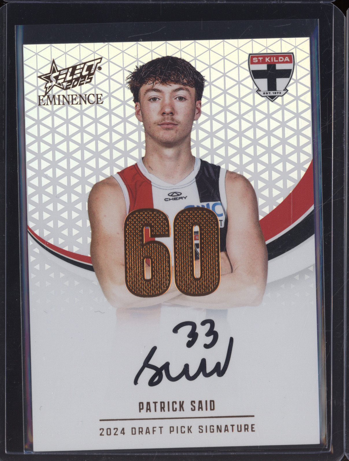 2024 Select AFL Eminence #60 Patrick Said — front