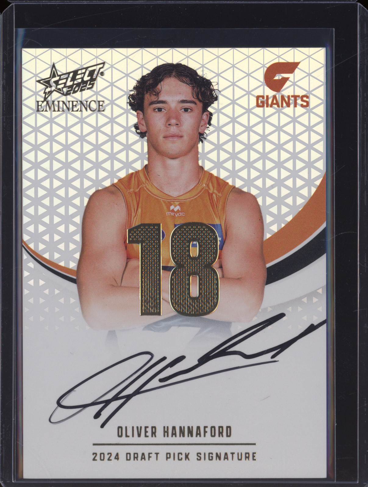 2024 Select AFL Eminence #18 Oliver Hannaford — front