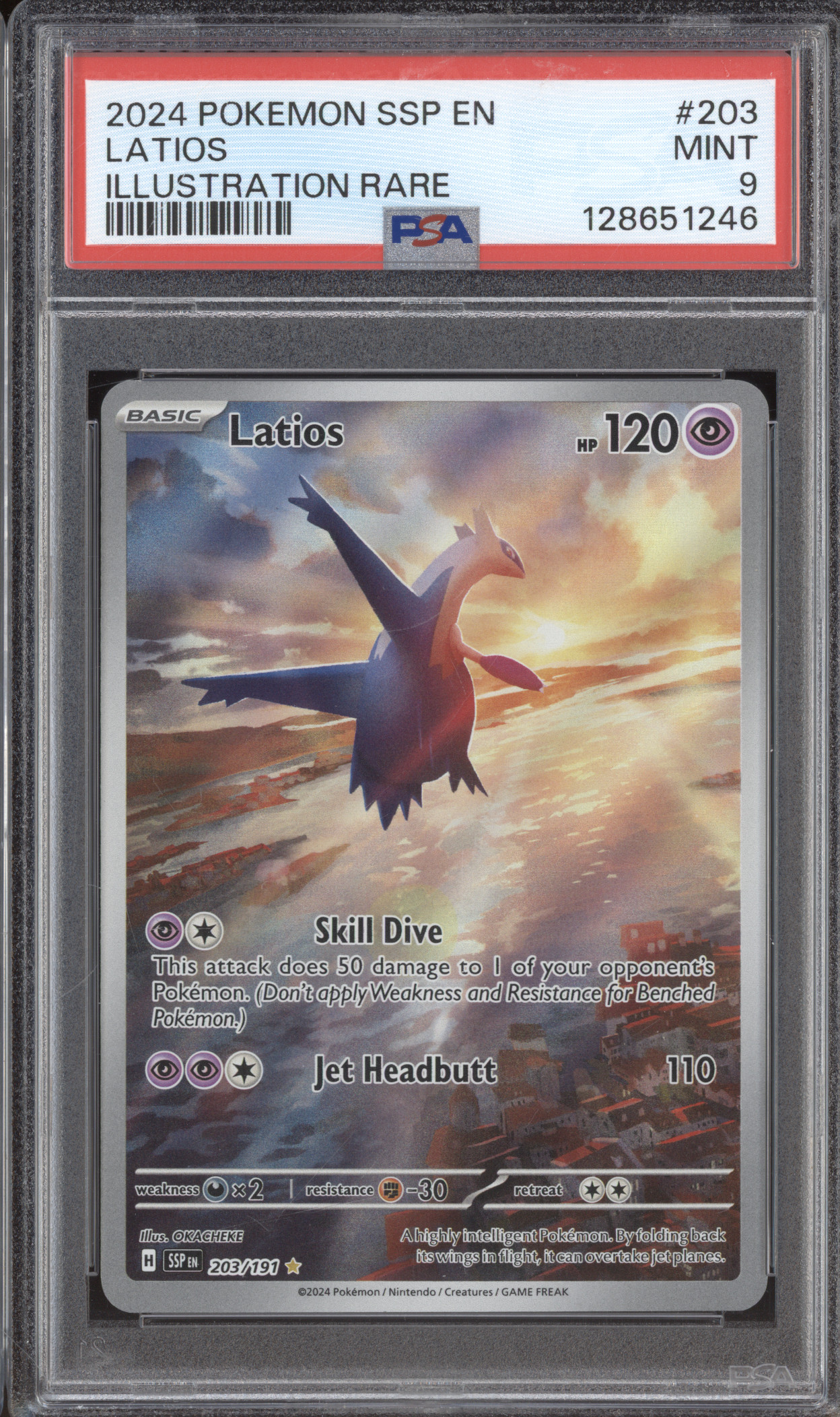 2024 Pokemon Surging Sparks #203 Latios Illustration Rare SSP EN — front