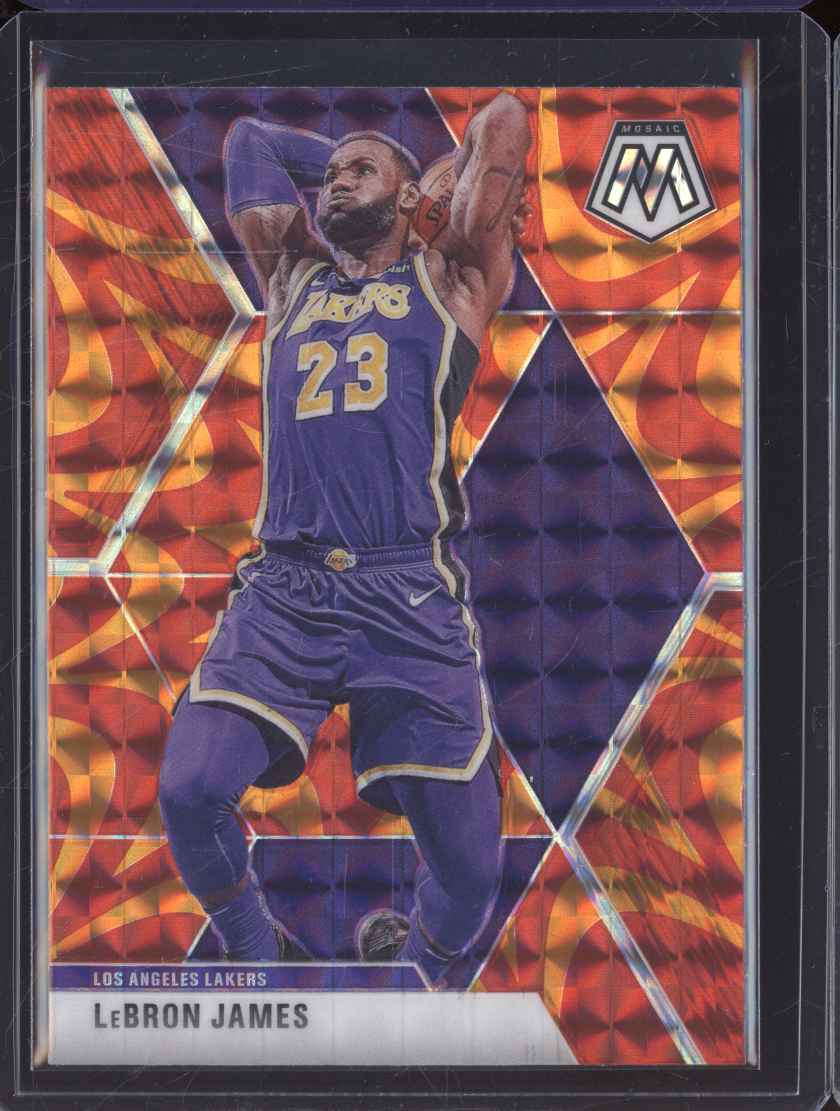 2019-20 Panini Mosaic #8 LeBron James — front