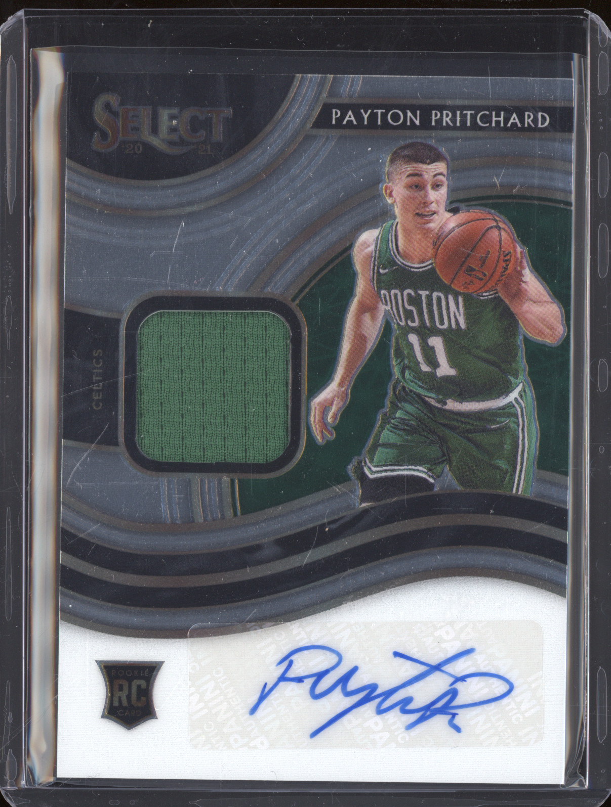 2020-21 Panini Select Rookie Jersey Autographs #RJA-PRI Payton Pritchard — front