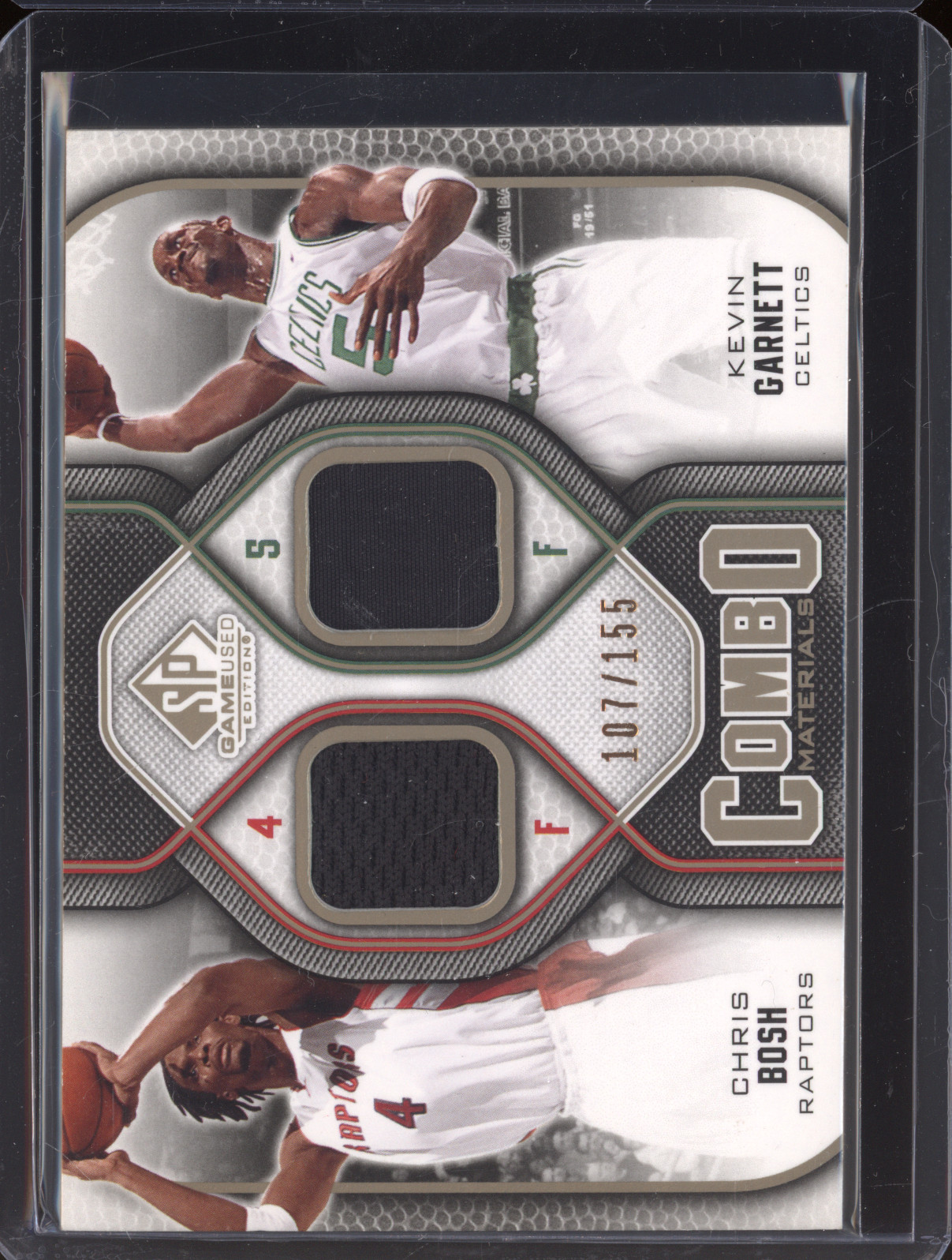 2009-10 SP Game Used Combo Materials #107 Kevin Garnett & Chris Bosh — front