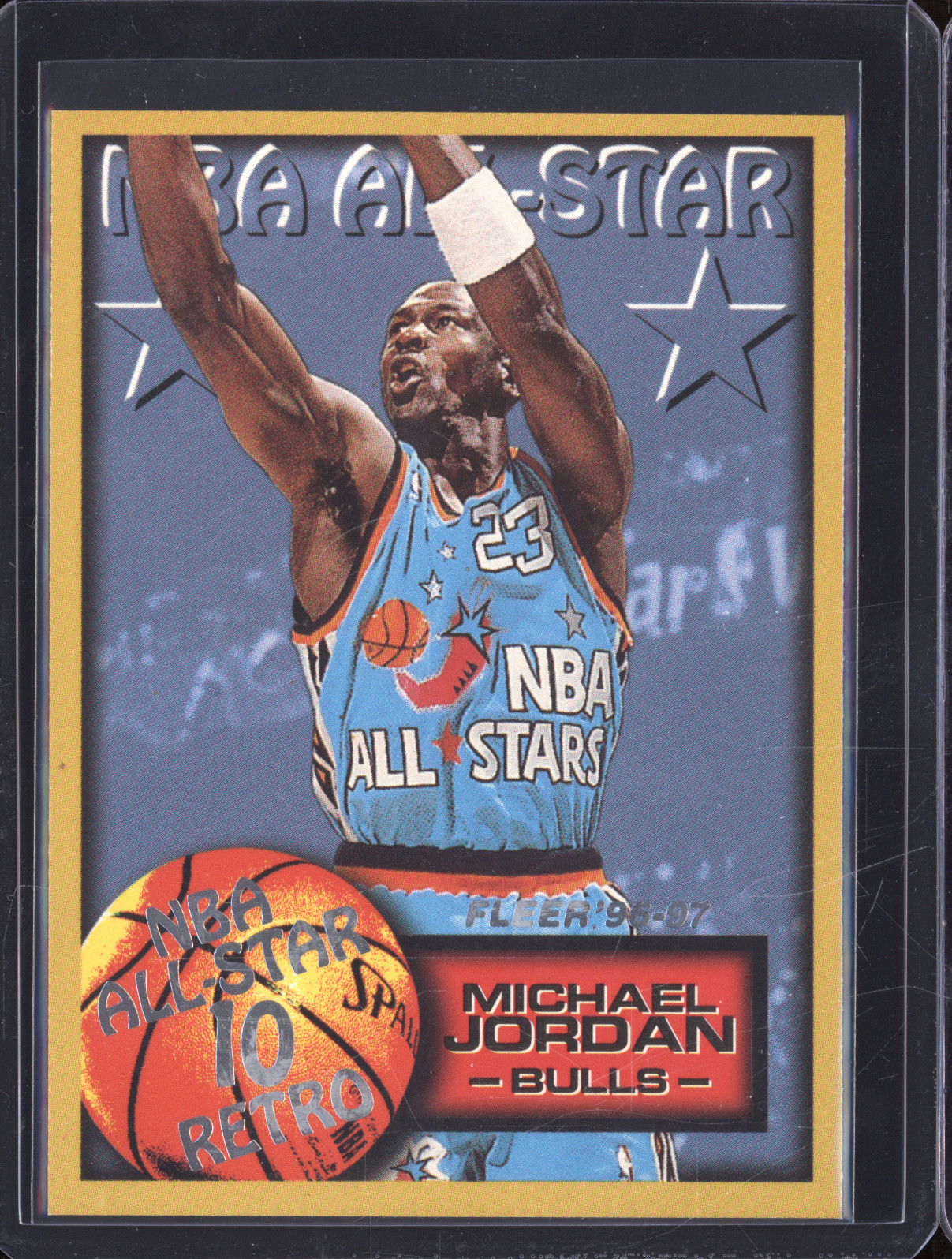 1996-97 Fleer #282 Michael Jordan NBA All-Star Retro Chicago Bulls — front